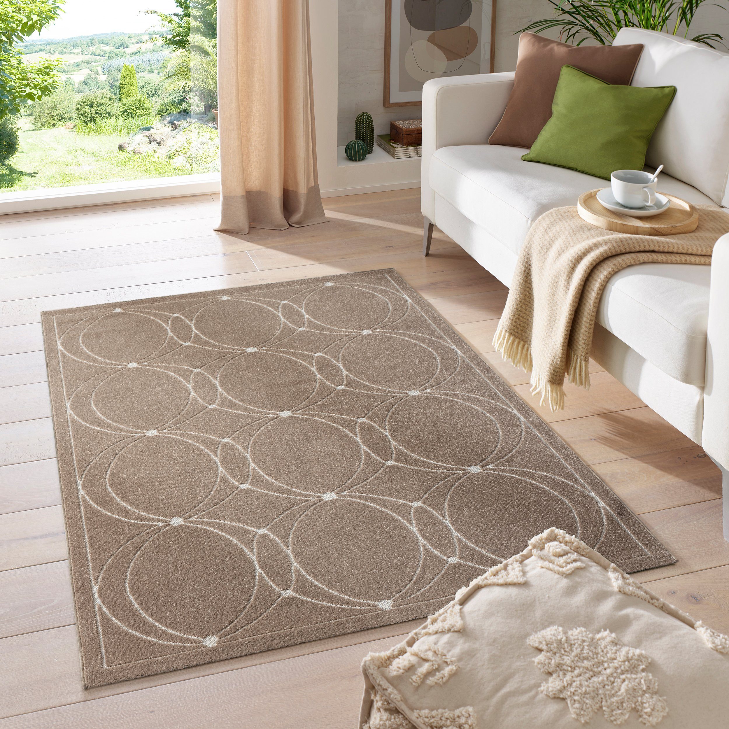 TaCa Home Teppich Outdoor & Indoor Teppich wetterfest waschbar Florentiner günstig online kaufen