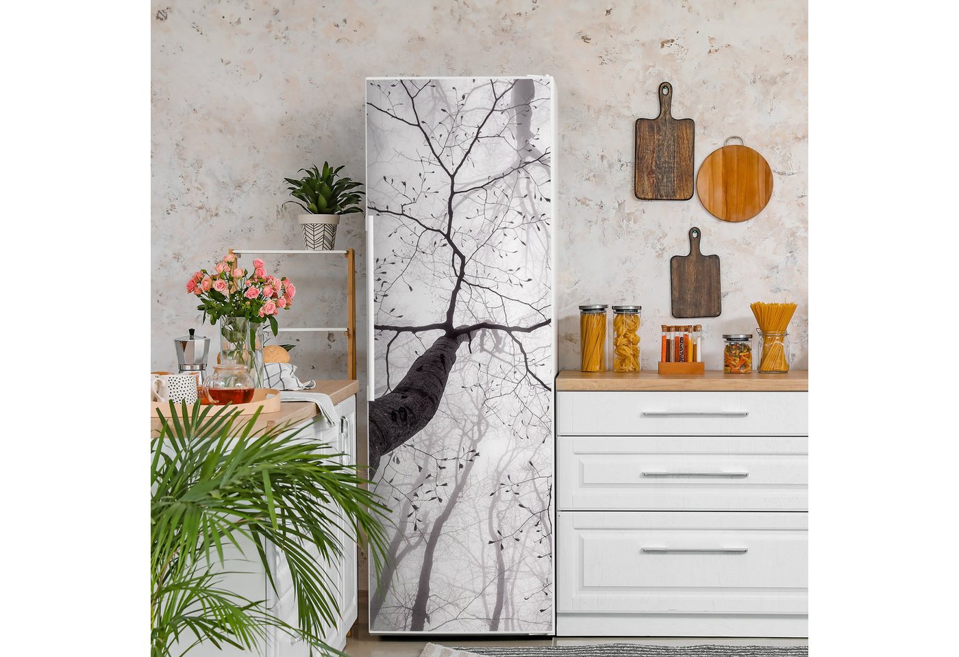 Thumbnail - DEQORI Magnetfolie 'Stille Resilienz', Kühlschrank Magnetmatte magnetisch Magnetfolie Folie Schutz