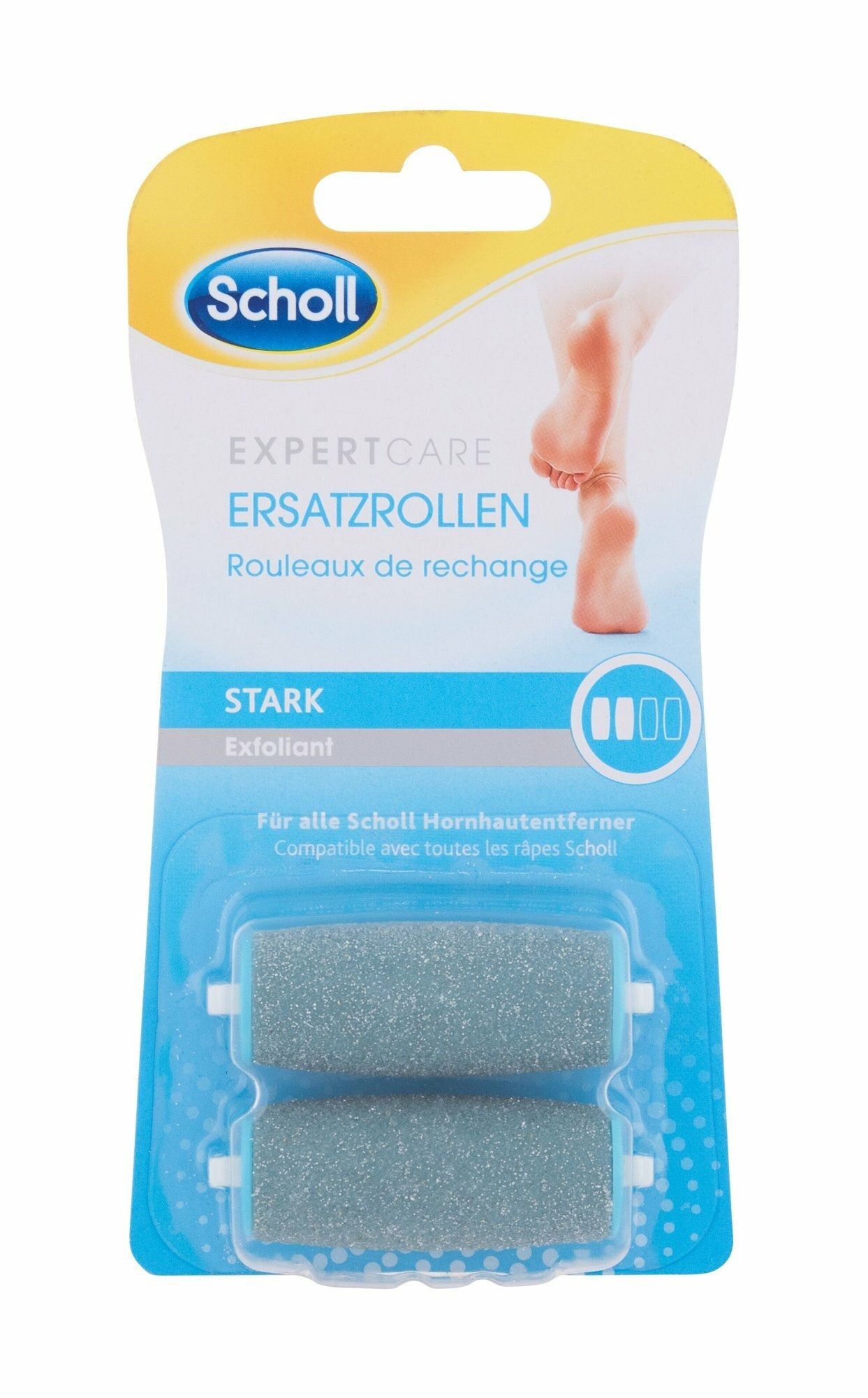 Scholl Hornhautentferner Ersatzrolle Scholl Velvet Smooth 2pc Ersatzkopf in eine elektrische Nagelfeile