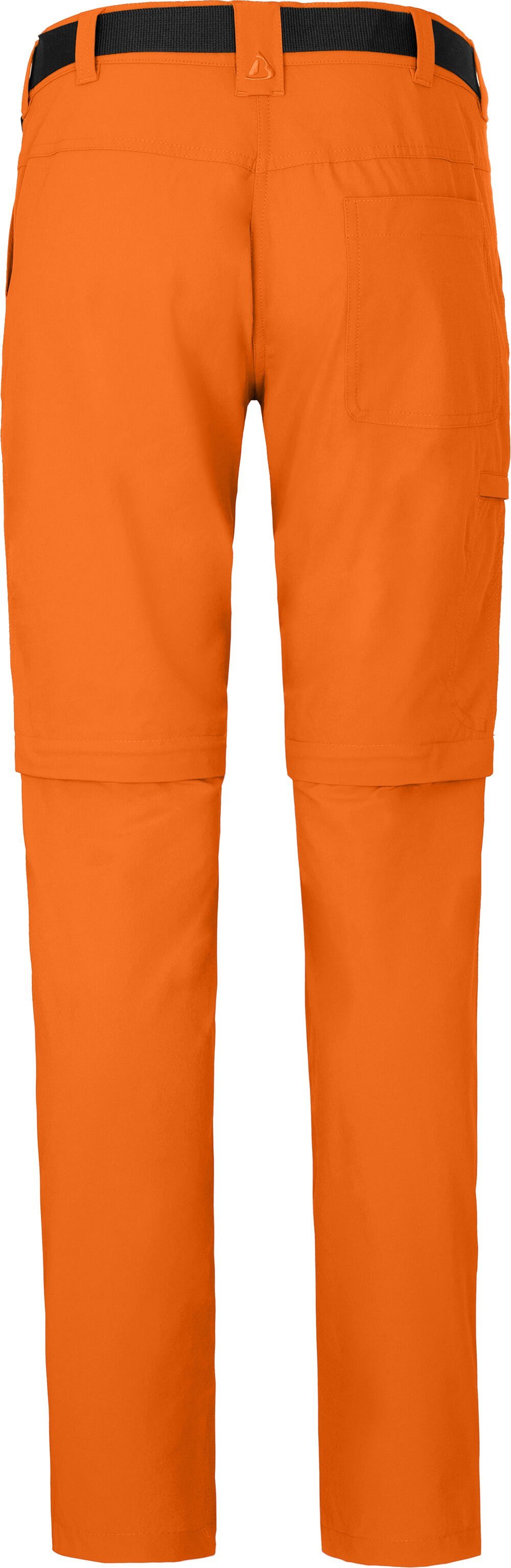 orange Zipp-Off pflegeleicht, Wanderhose, Bergson (slim) vielseitig, Damen Normalgrößen, Zip-off-Hose BENNETT