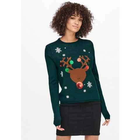 ONLY Weihnachtspullover ONLXMAS EXCLUSIVE REINDEER PULLOVER KNT