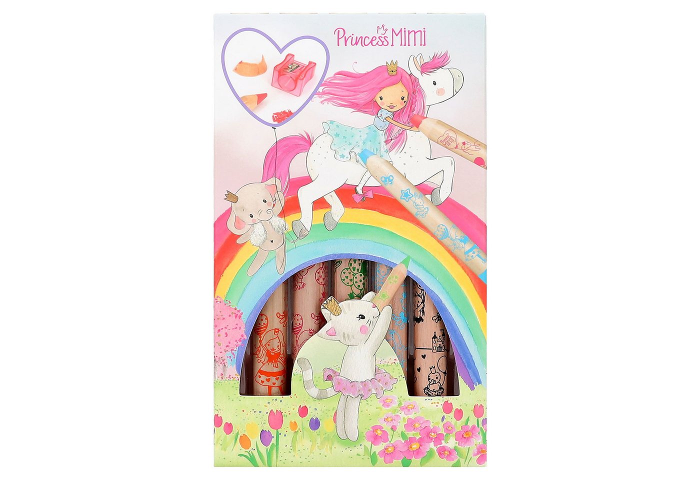 Thumbnail - Depesche Buntstift DEPESCHE Princess Mimi Buntstifte mit Anspitzer 5 Stück