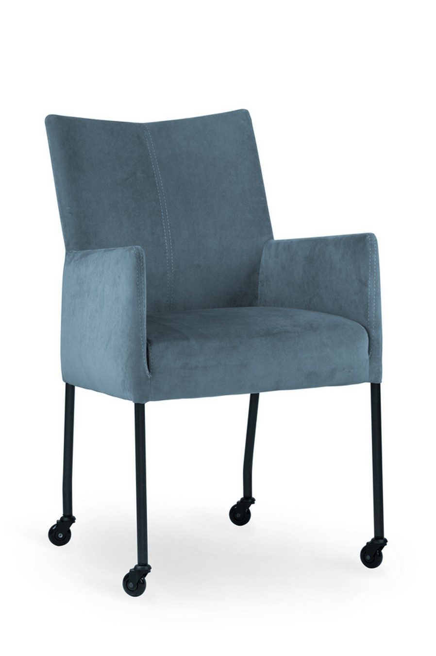 Tischhelden Armlehnstuhl Armlehnstuhl Glenda blau rollbar