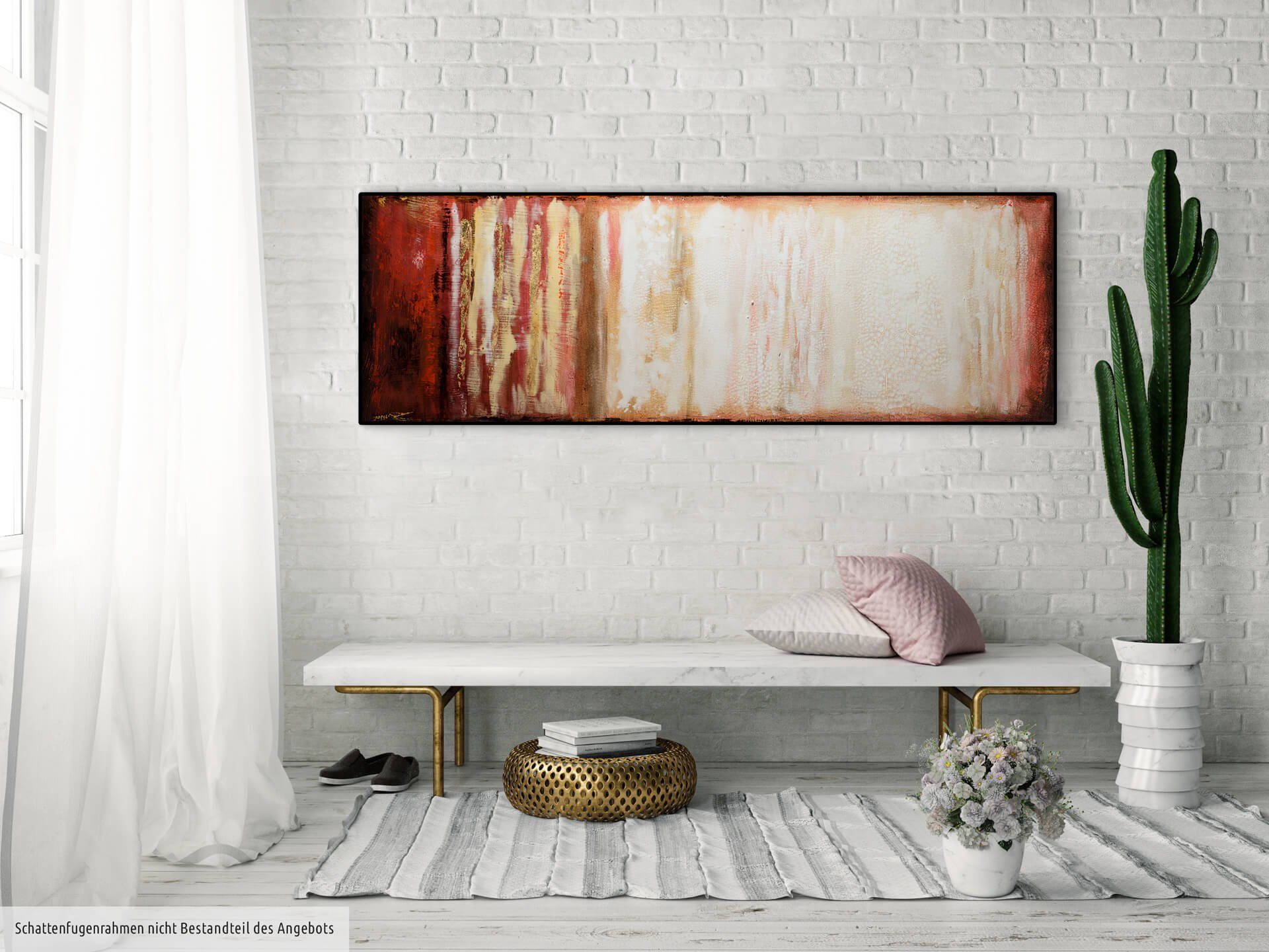 KUNSTLOFT Gemälde 100% Wandbild Wohnzimmer Leinwandbild cm, Virtuosität 150x50 Vagile HANDGEMALT