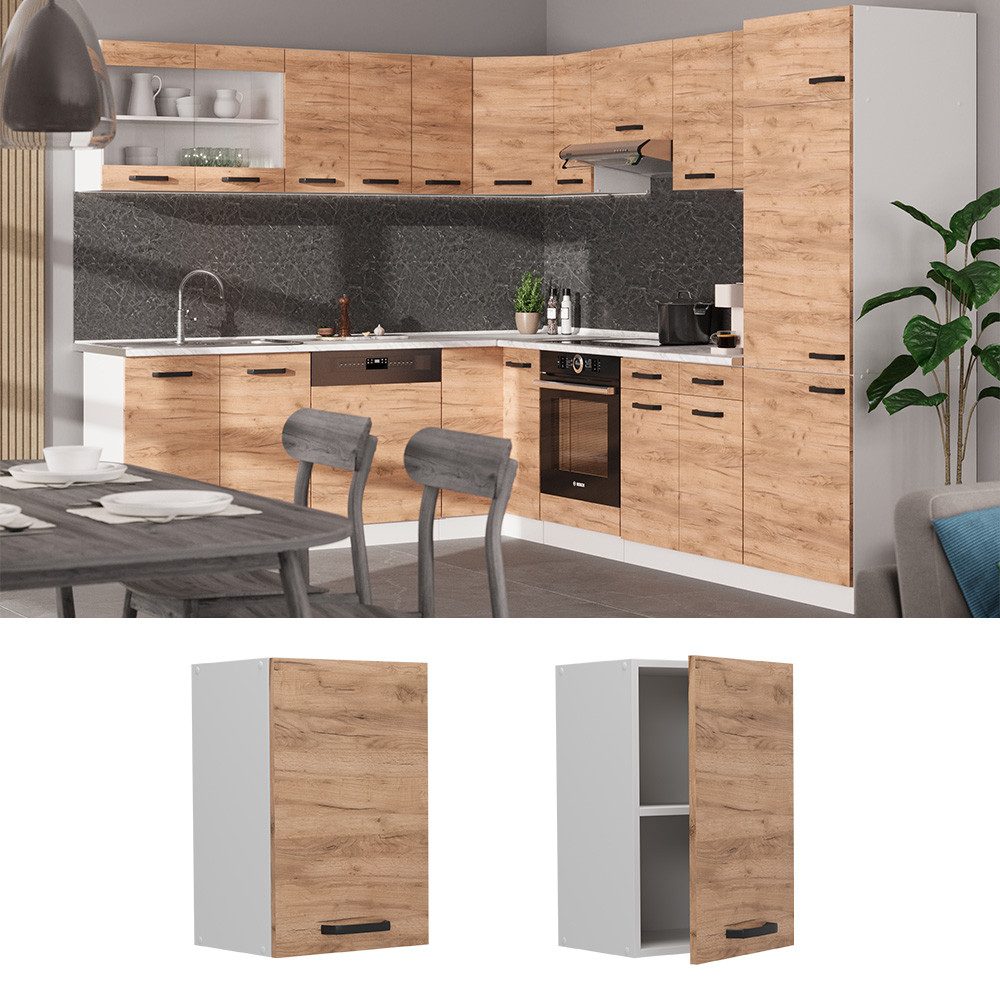 Vicco Hängeschrank R-Line, Goldkraft Eiche/Weiß, 40 günstig online kaufen