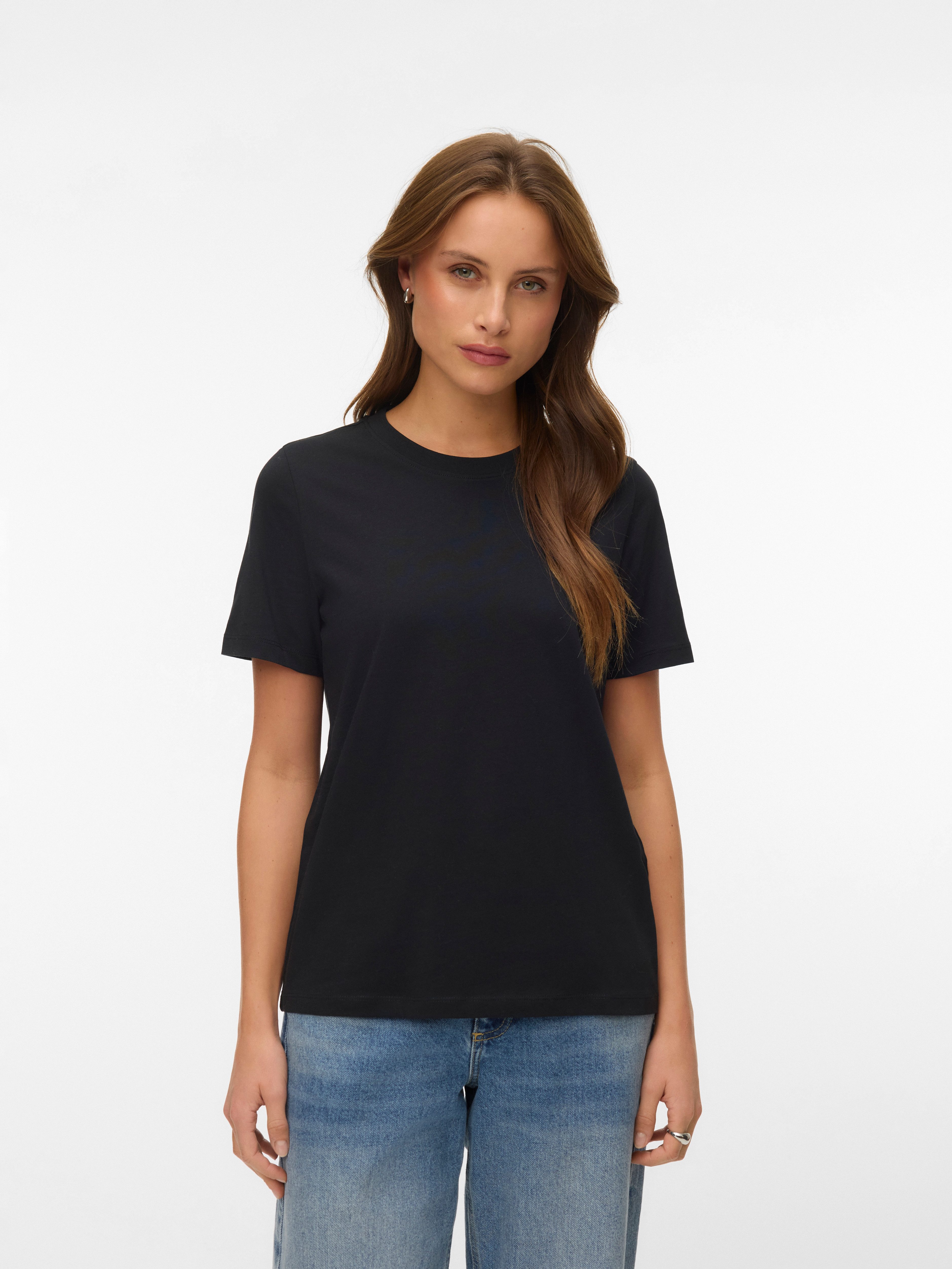 Vero Moda T-Shirt VMPAULINA SS T-SHIRT 2-PACK JRS (Packung, 2-tlg) Baumwoll günstig online kaufen