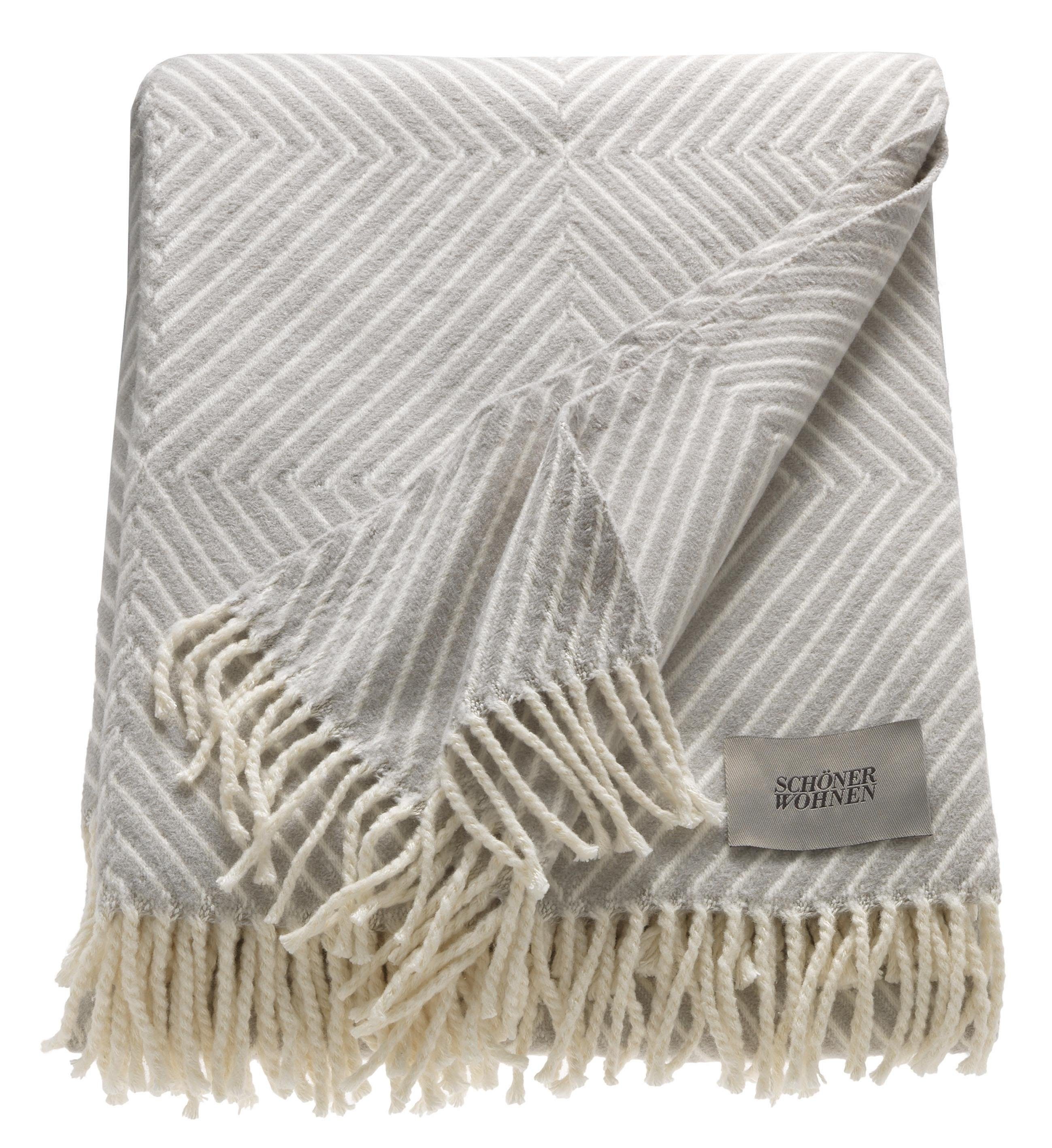 Wohndecke Tebas, SCHÖNER WOHNEN-Kollektion, mit Streifenmuster, Kuscheldeck günstig online kaufen