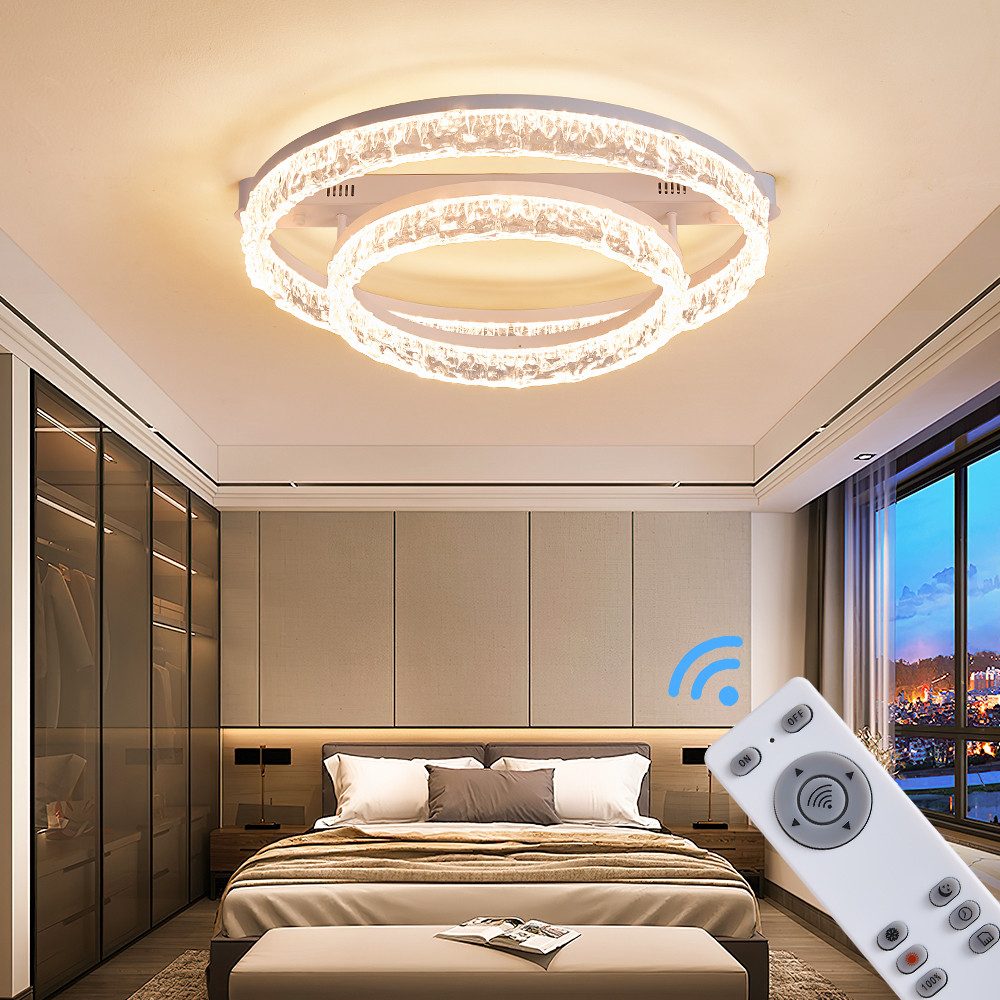 Eurotondisplay LED Deckenleuchte LED Deckenleuchte Fernbedienung/Handy-App günstig online kaufen