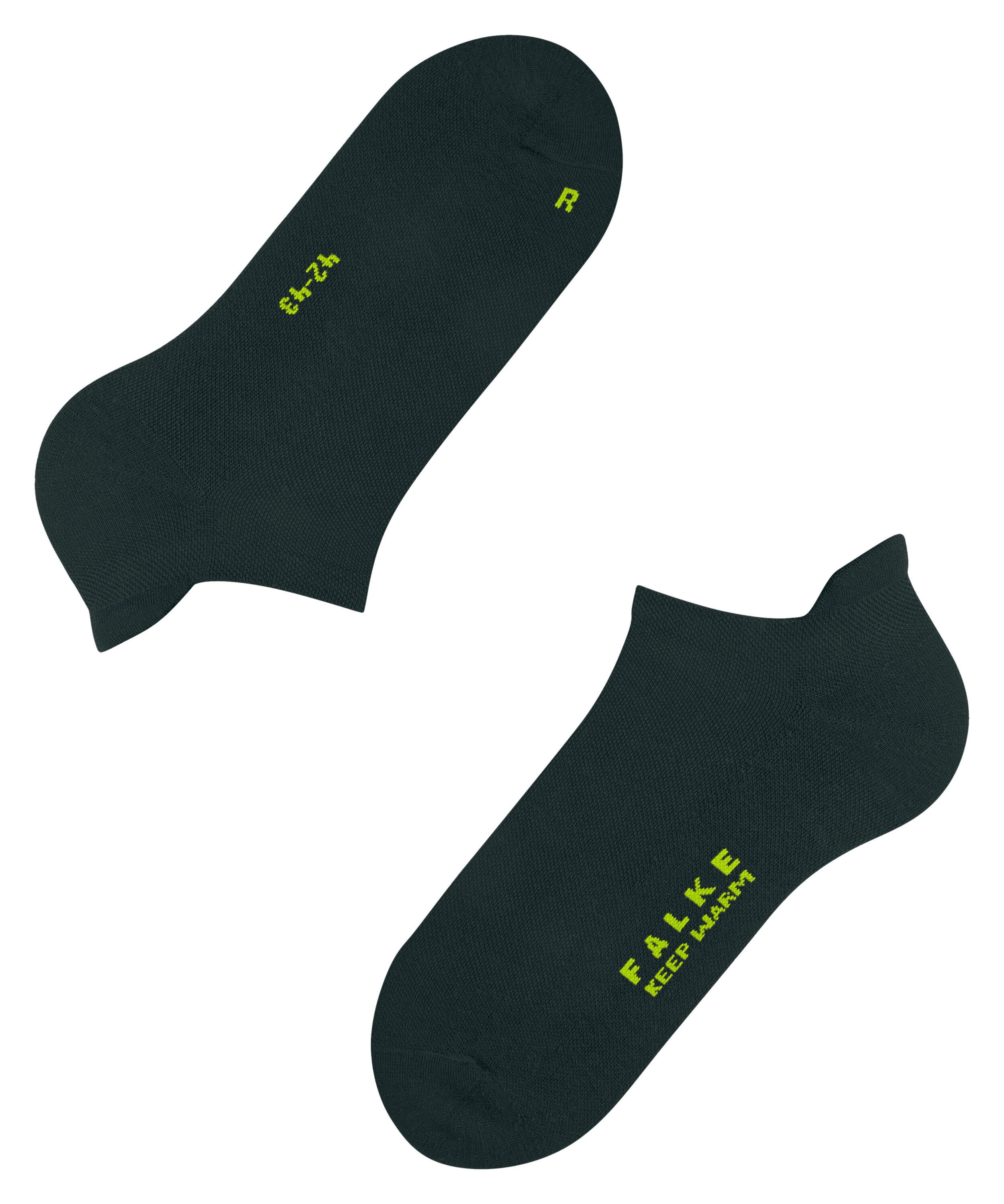 FALKE Sneakersocken Keep Warm Sneakersocken (1-Paar) mit Merinowolle und Plüschsohle