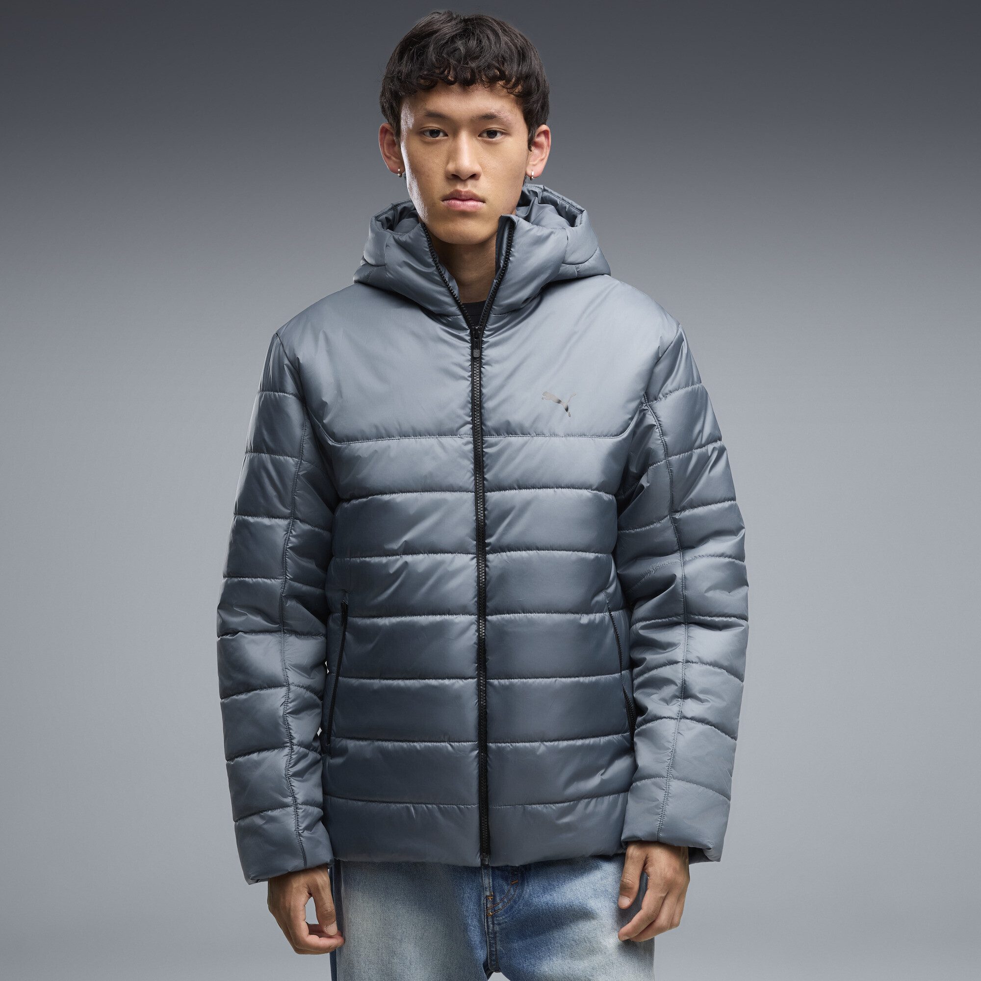 PUMA Winterjacke Essentials Wattierte Kapuzenjacke Herren – Bild 2 von 5