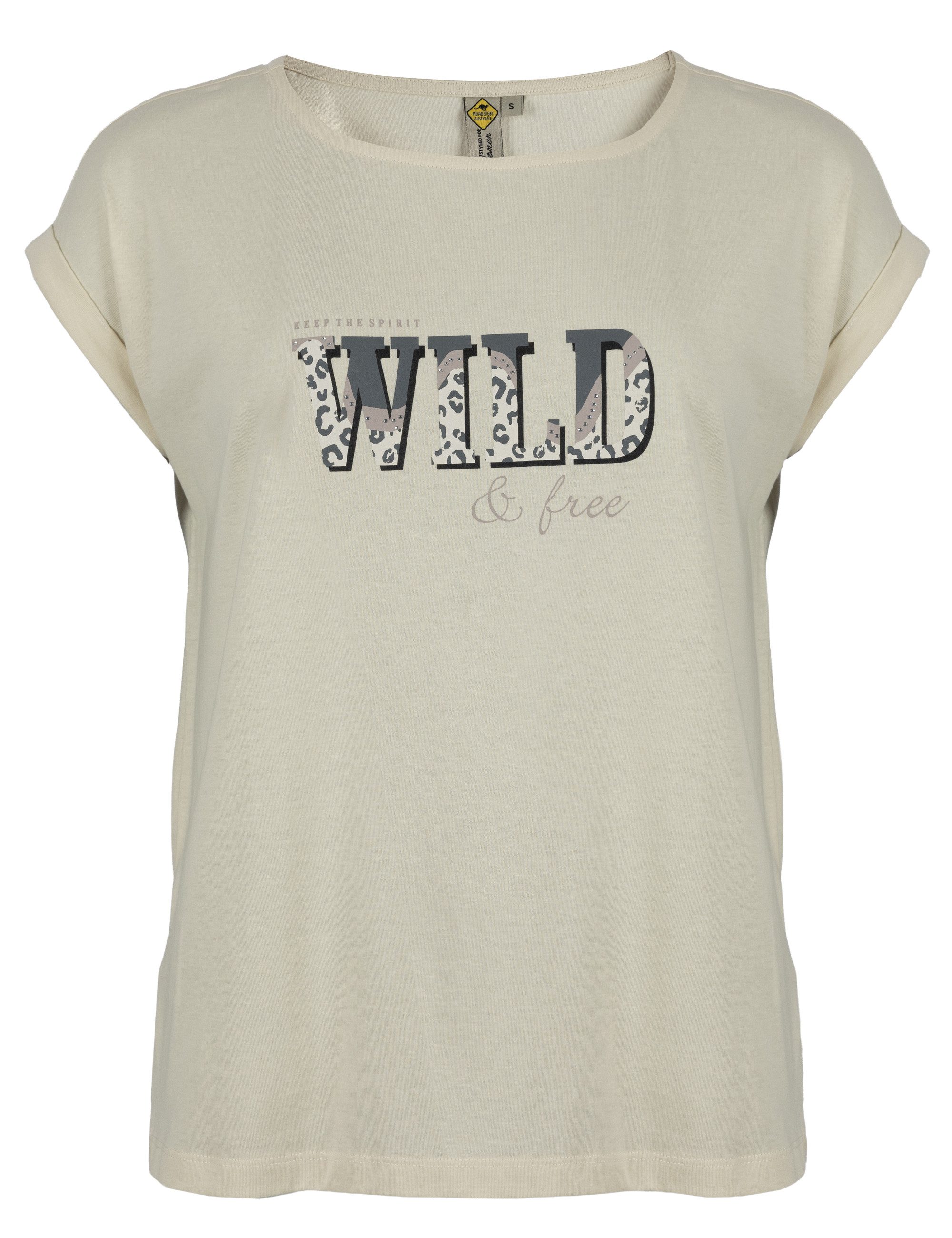 ROADSIGN australia T-Shirt Shine Sparkle (1, 1-tlg., 1) mit Print und Glitzerdetails für stilvolle Outfits