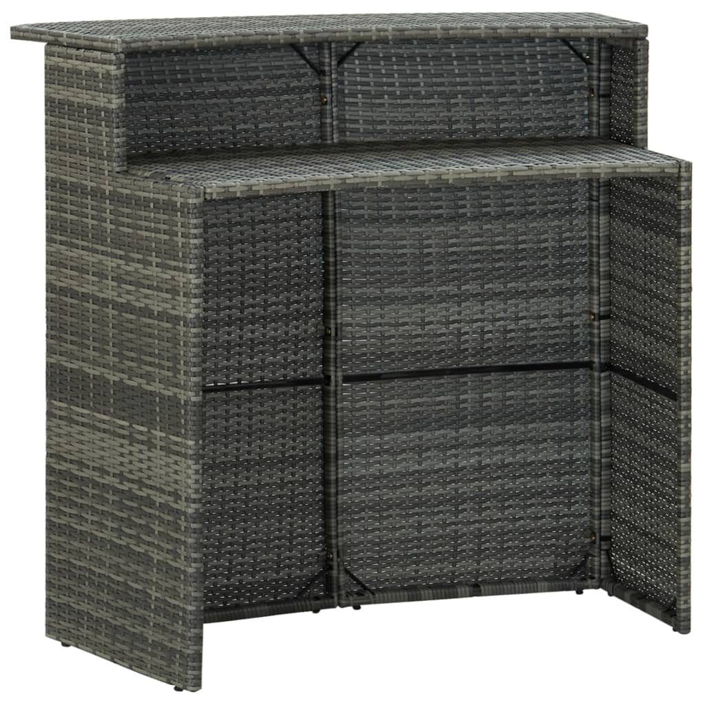 vidaXL Gartentisch Garten-Bartisch Grau 120x55x110 cm günstig online kaufen