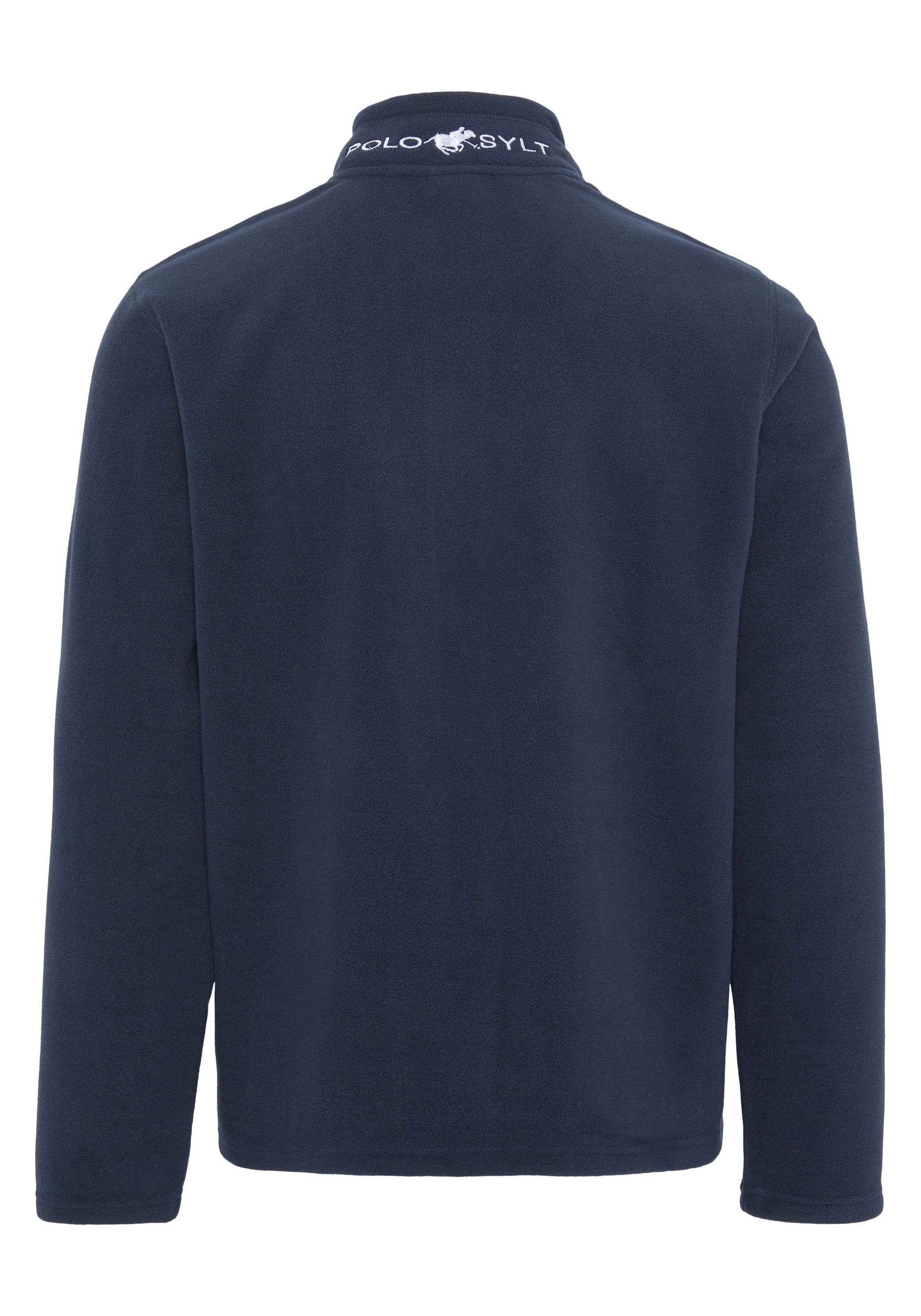 Polo Sylt Fleecejacke mit Label-Stitchings günstig online kaufen