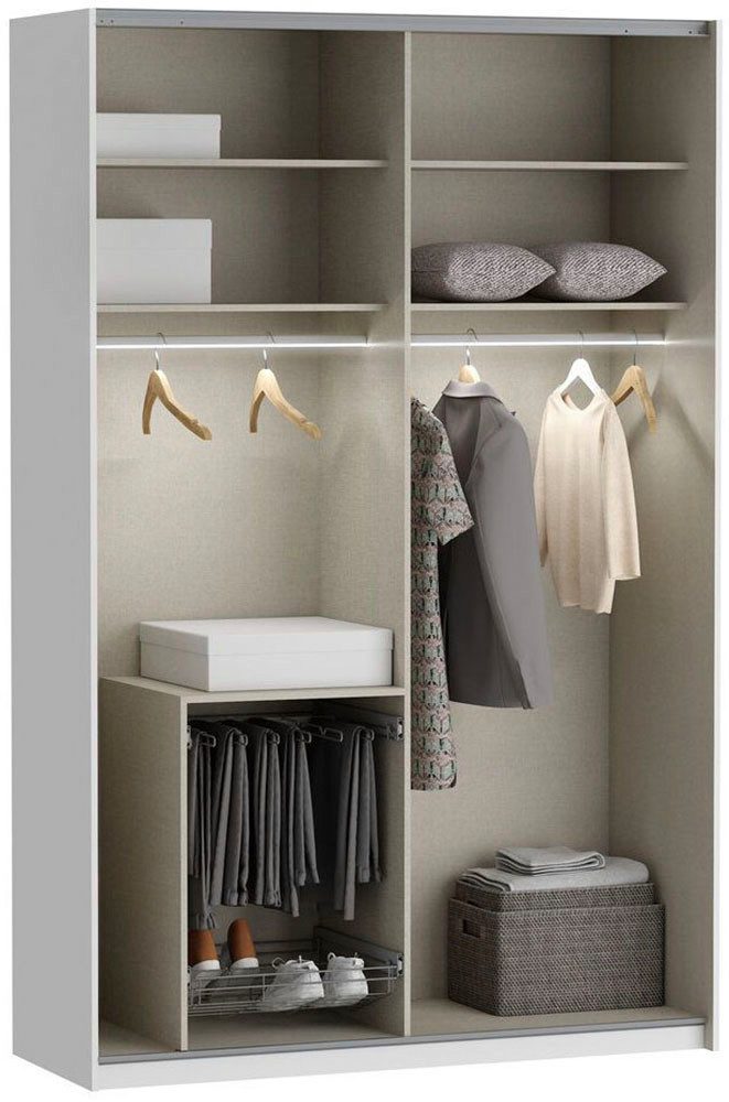FORTE Inneneinteilung, B/H/T 52/16/50 cm, einfache Montage, Metall