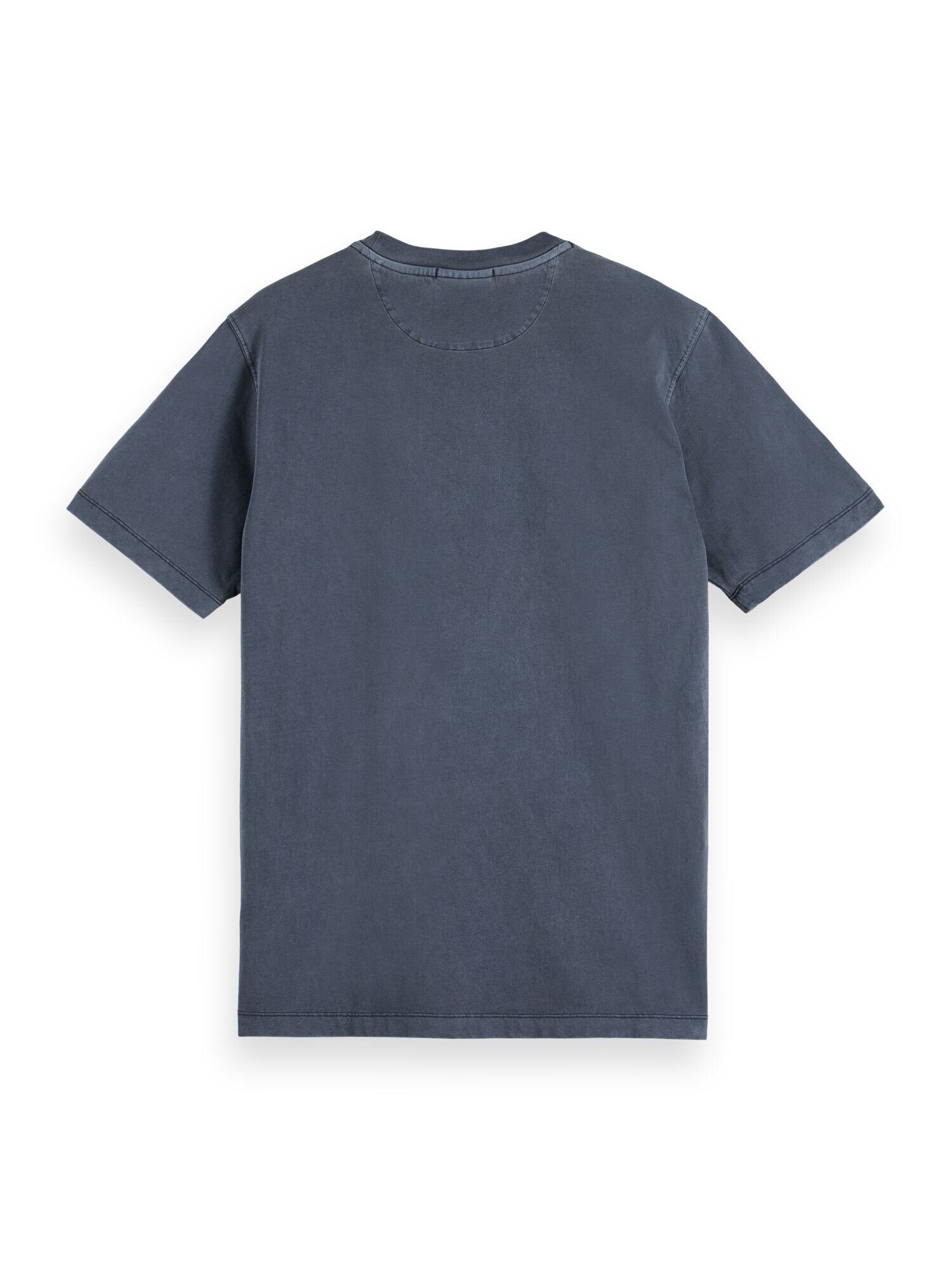 marine und Logo-Stitching Shirt Soda Scotch Rundhals & (1-tlg) mit Kurzarmshirt T-Shirt