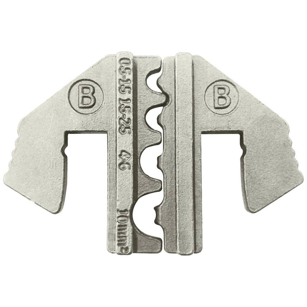 TOOLCRAFT Crimpzange Unisolierte Kabelschuhe Quetschbereich: 1.5 bis 10 mm² 1423376