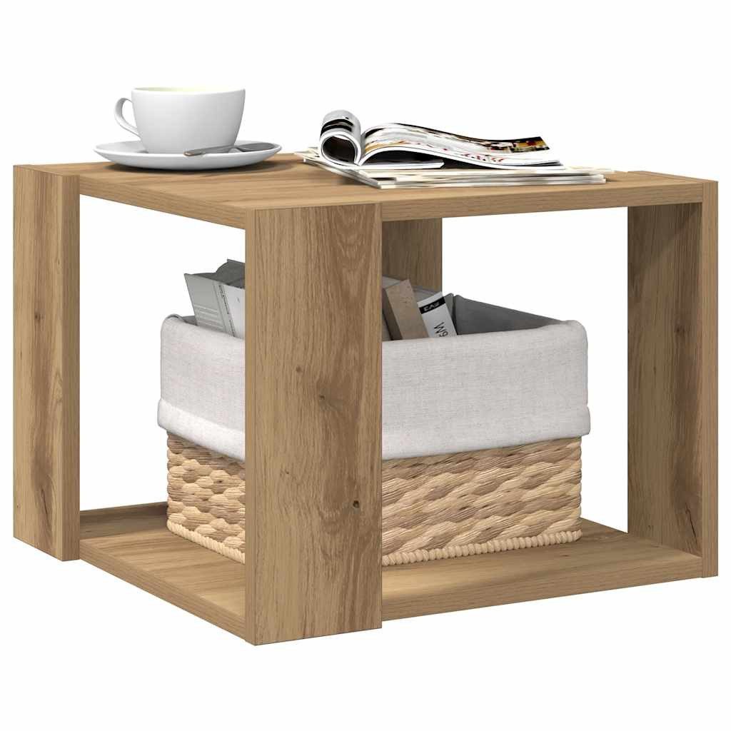 vidaXL Couchtisch Couchtisch Artisan-Eiche 40x40x30 cm Holzwerkstoff (1-St) – Bild 3 von 5