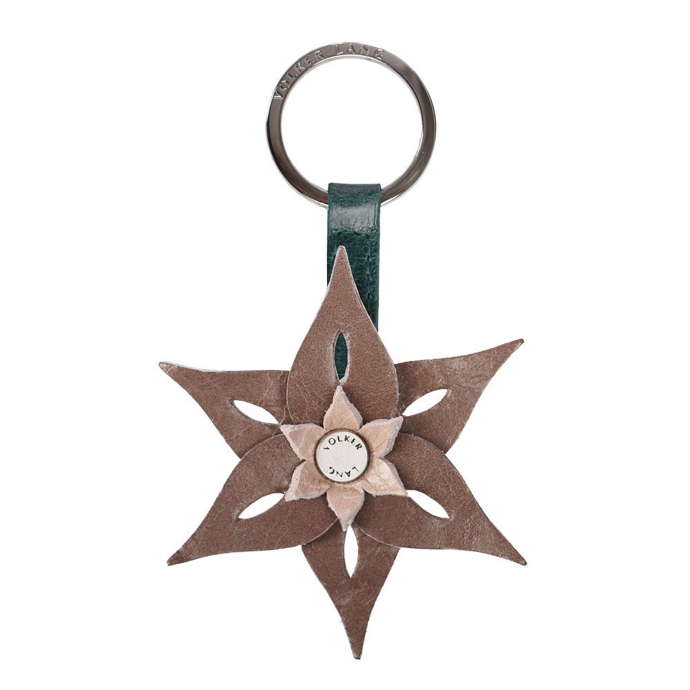 VOLKER LANG Schlüsselanhänger HOLLY, SR5,Schlüsselring in Form einer Blume