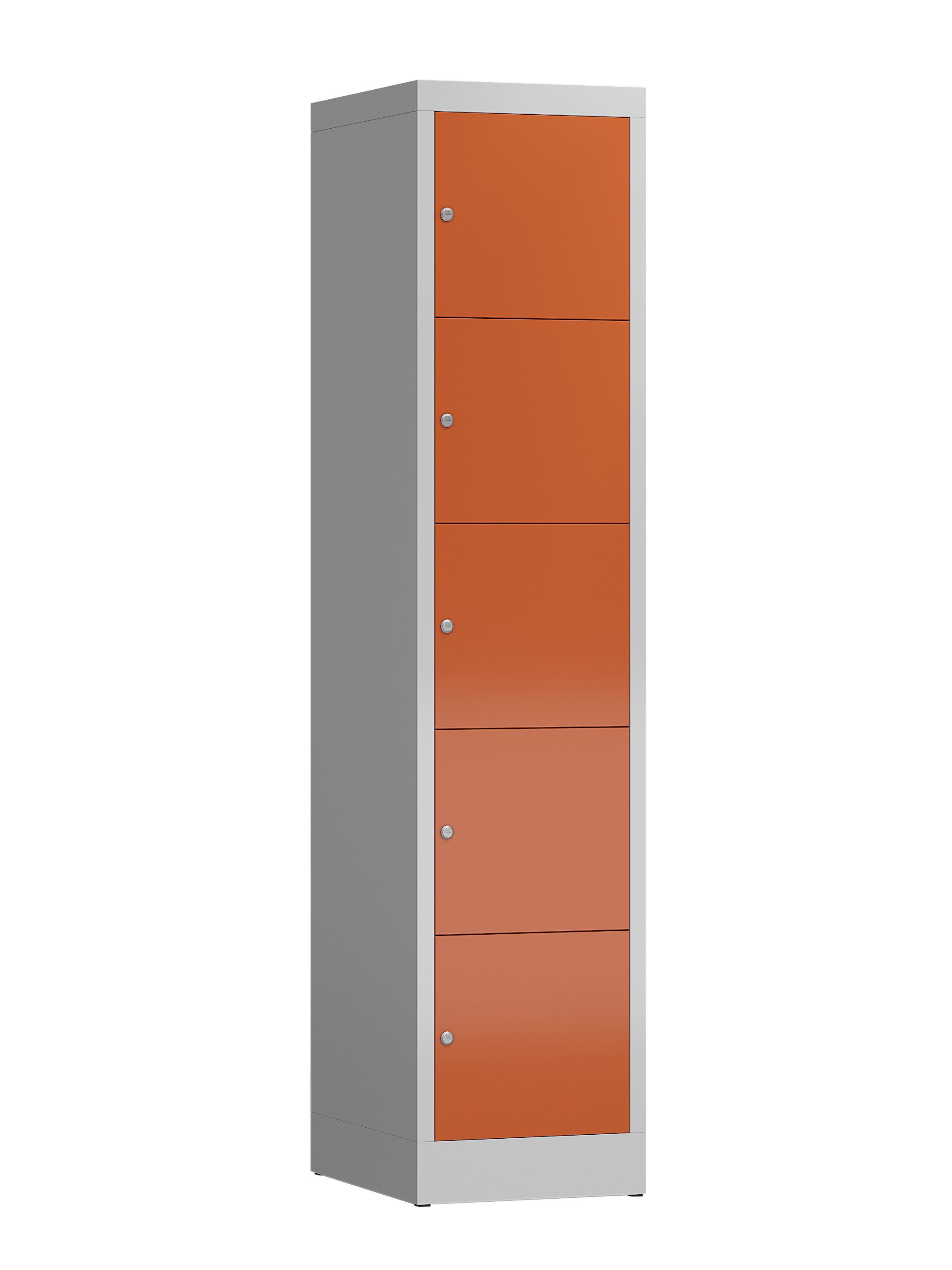 Steelboxx Fächerschrank Schließfachschrank 5 Fächer Spindschrank (1-St) erforderlich