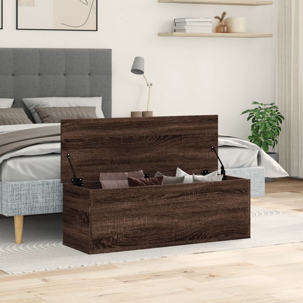 vidaXL Truhe 102 x 35 x 35 cm Holzkiste Box Truhe Lagerkiste Aufbewahrungsbox mit D