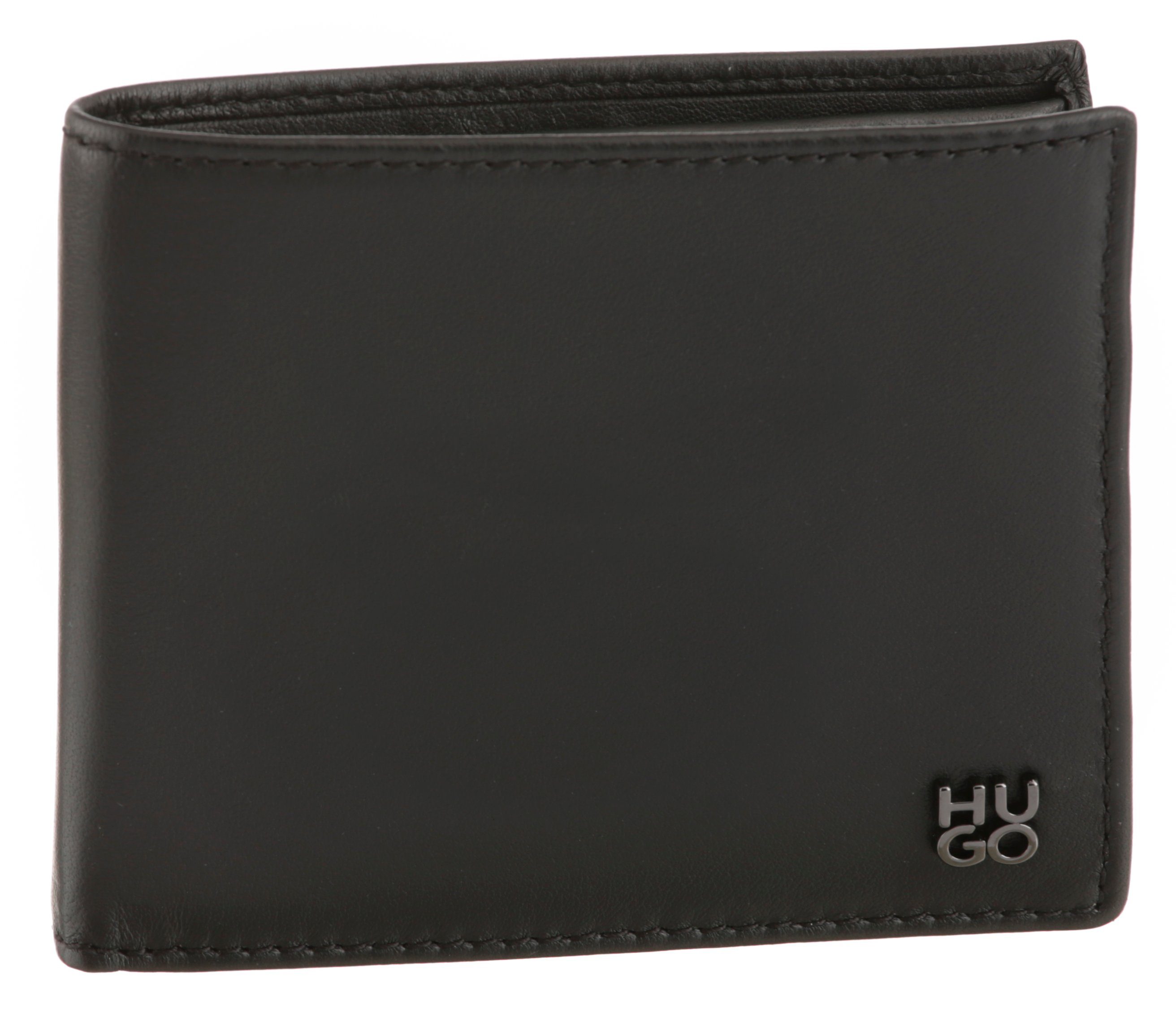HUGO Geldbörse HUGO stck_4 cc coin, Wallet, Geldbeutel, zertifiziertes Leder (Leather Working Group)