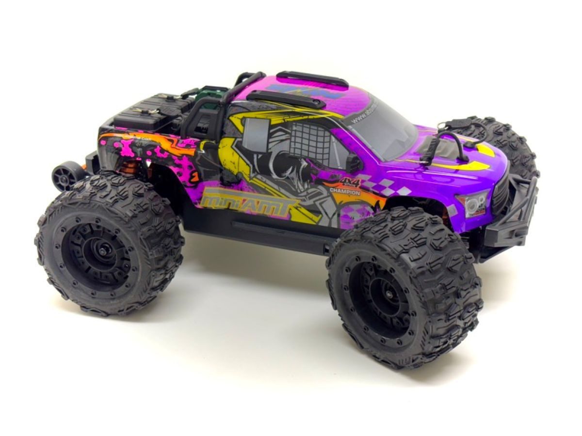 Absima RC-Auto 1:16 Brushless 3S High-Speed Truck MINI AMT Allrad (Set, inkl. 2.4 GHz Fernsteuerung, 3S Fahrakku und USB Ladekabel), 100% Elektrisch