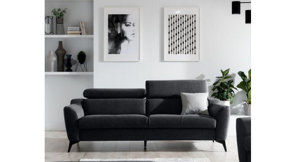 Stylefy 3-Sitzer Pendleton, 2-Sitzer, Sofa, stellbar, mit im mit Sitzkomfort, Raum Armlehnen Rückenlehne, Design, und Modern frei Relaxfunktion