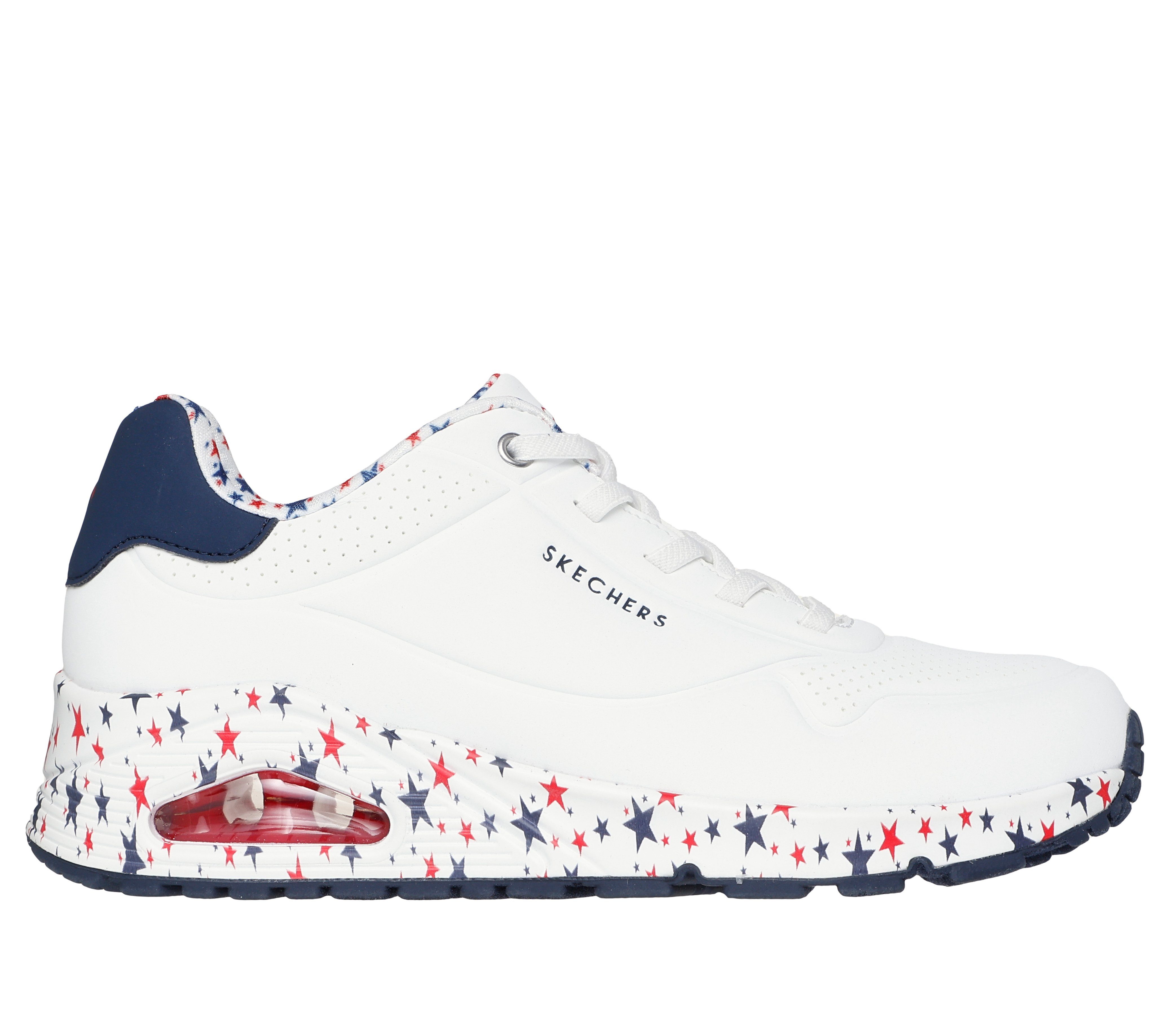 Skechers UNO-FREE STRYDE Sneaker Schnürschuh, Freizeitschuh mit Sternenaufruck auf der Sohle
