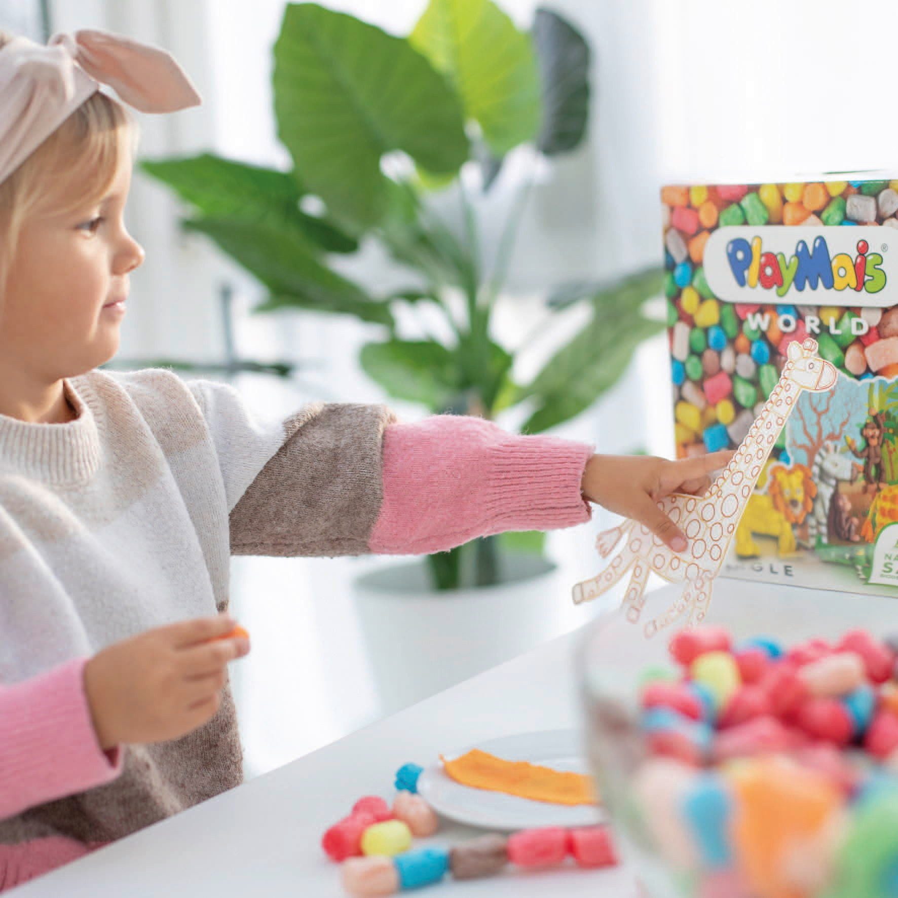 PlayMais Kreativset Bastel Kreativität Classic Jungle vorgestanzte Pappbögen 160373