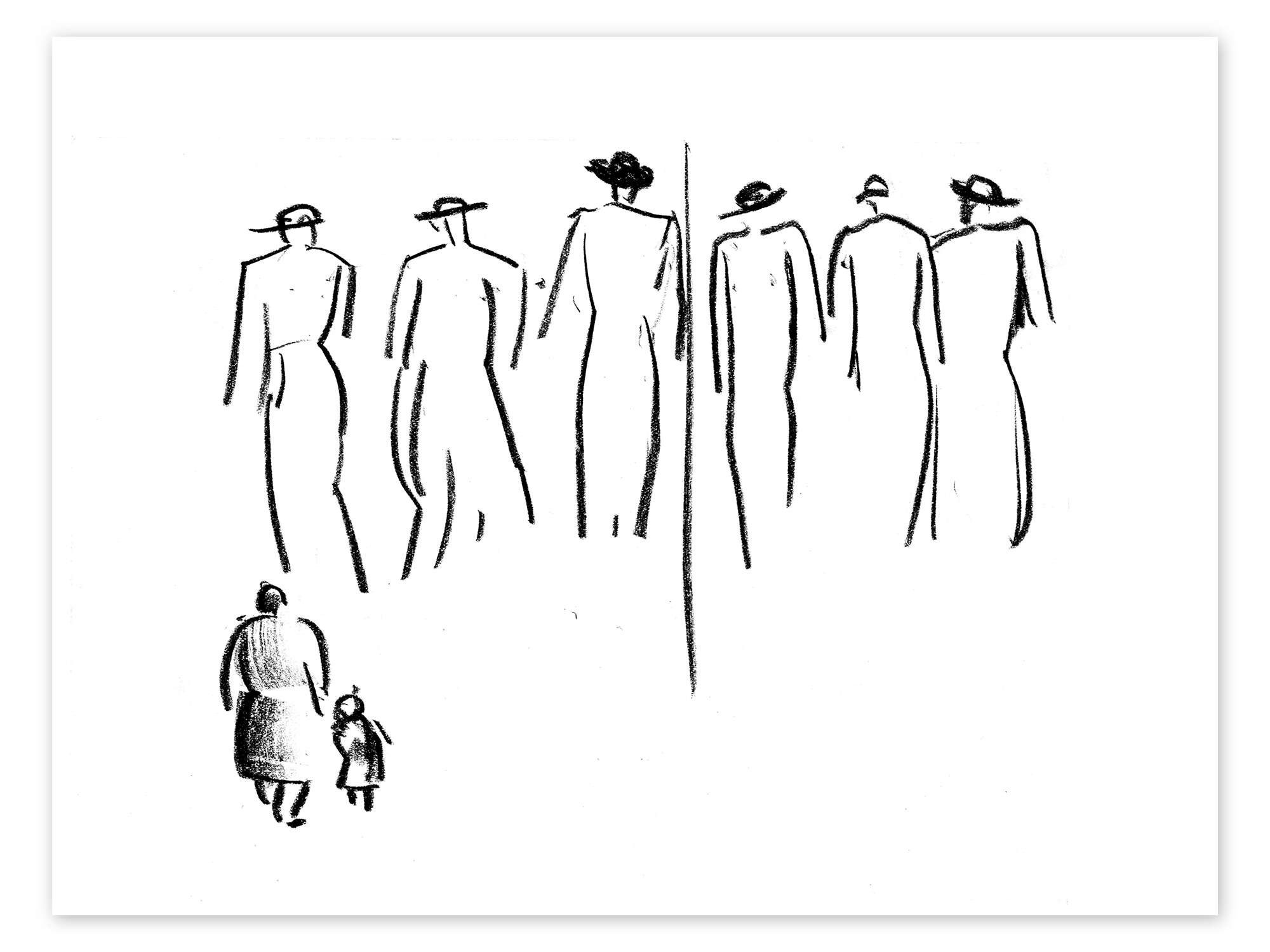 Posterlounge Wandbild Figurenstudie, Leo Gestel, erhältlich als Poster, Leinwandbild, Wandsticker oder Acrylglasbild