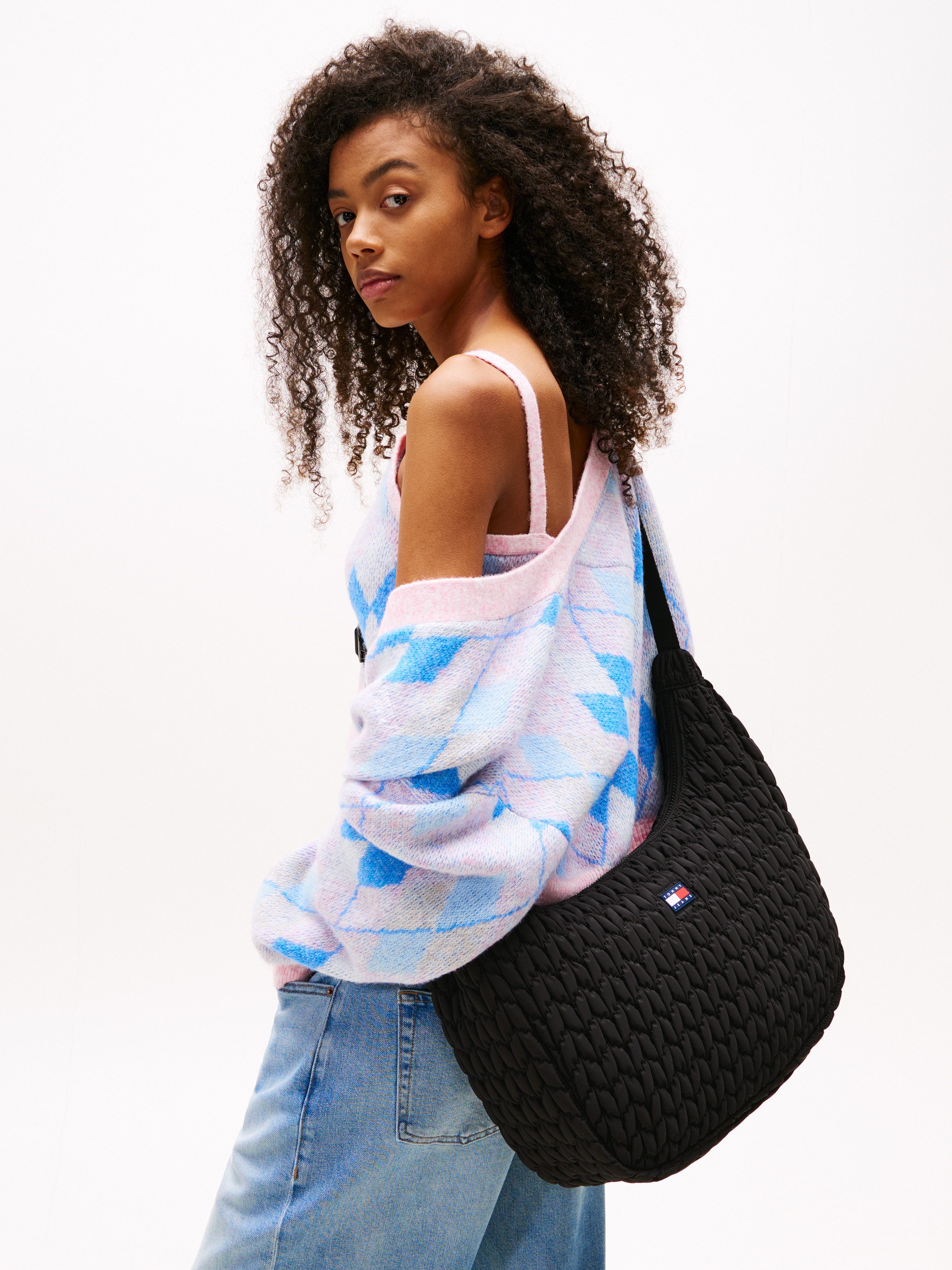 Tommy Jeans Schultertasche "TJW URBAN LARGE QUILTED X-BODY", Damen Umhänget günstig online kaufen