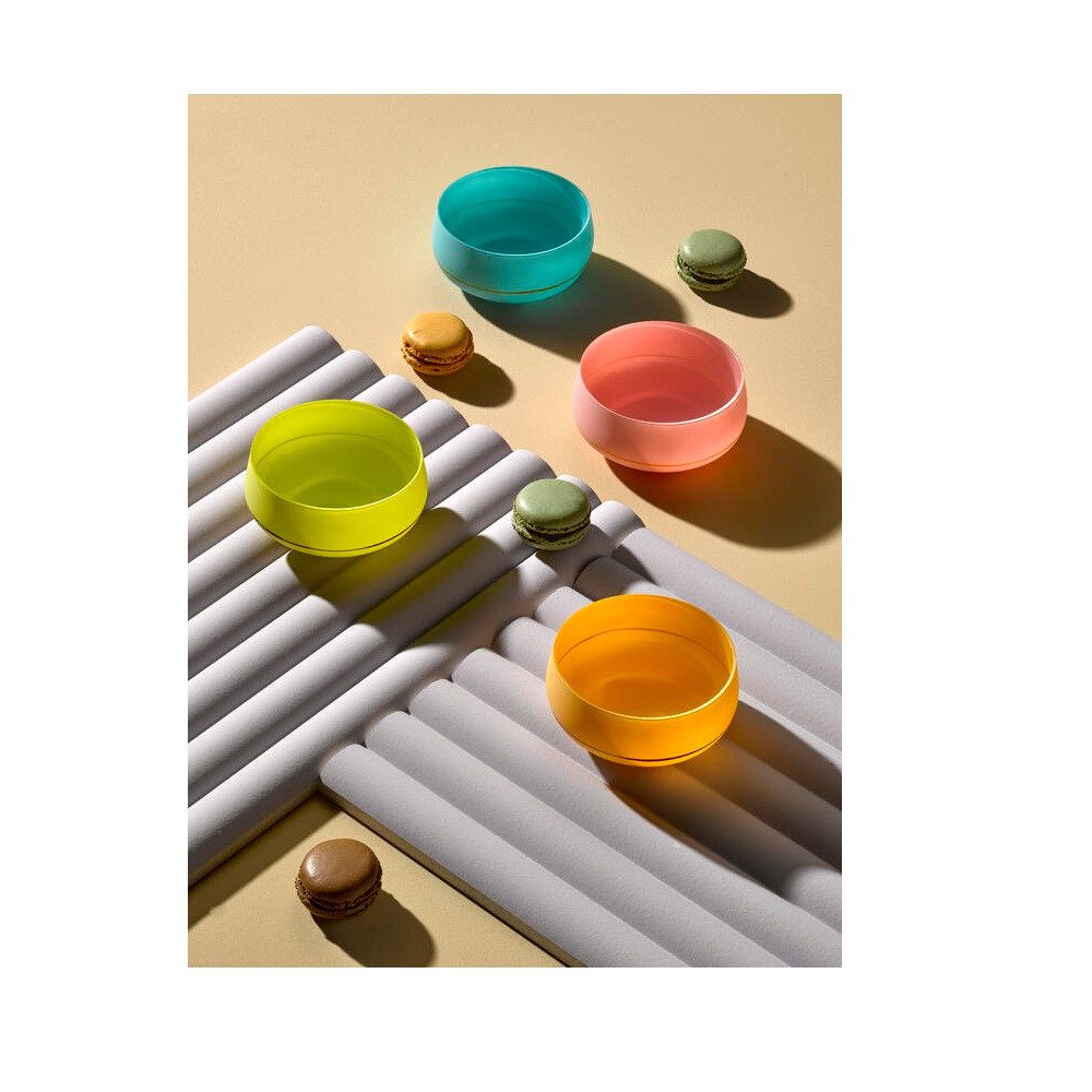 Crystalex Snackschale Crystalex Candyland Schalen-Set 4-teilig, Kristallglas bunt, Kristallglas, (Set, 4-tlg), besprüht
