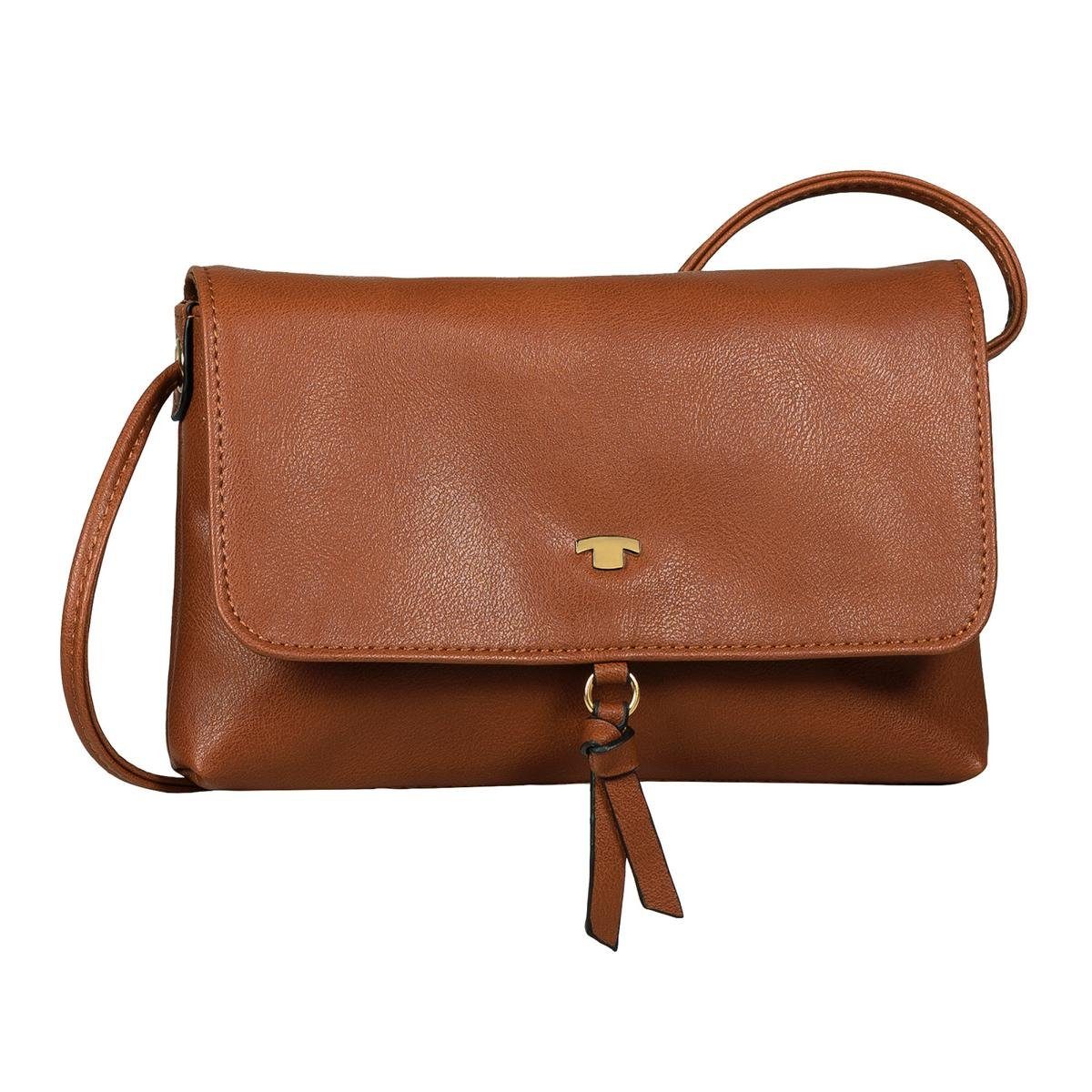 TOM TAILOR Handtasche Tom Tailor LUNA, Flap bag S no zip, cognac günstig online kaufen