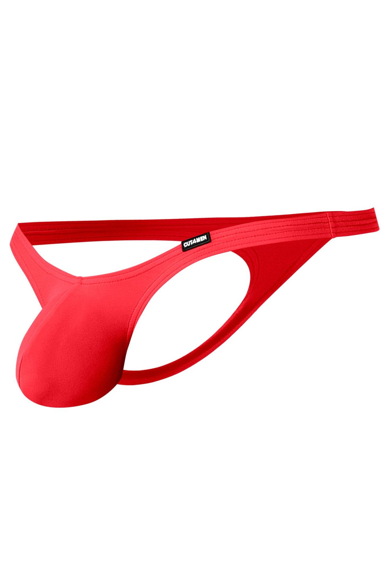 CUT4MEN String Roter Herren String tief geschnitten blickdichter weicher Männer Tanga
