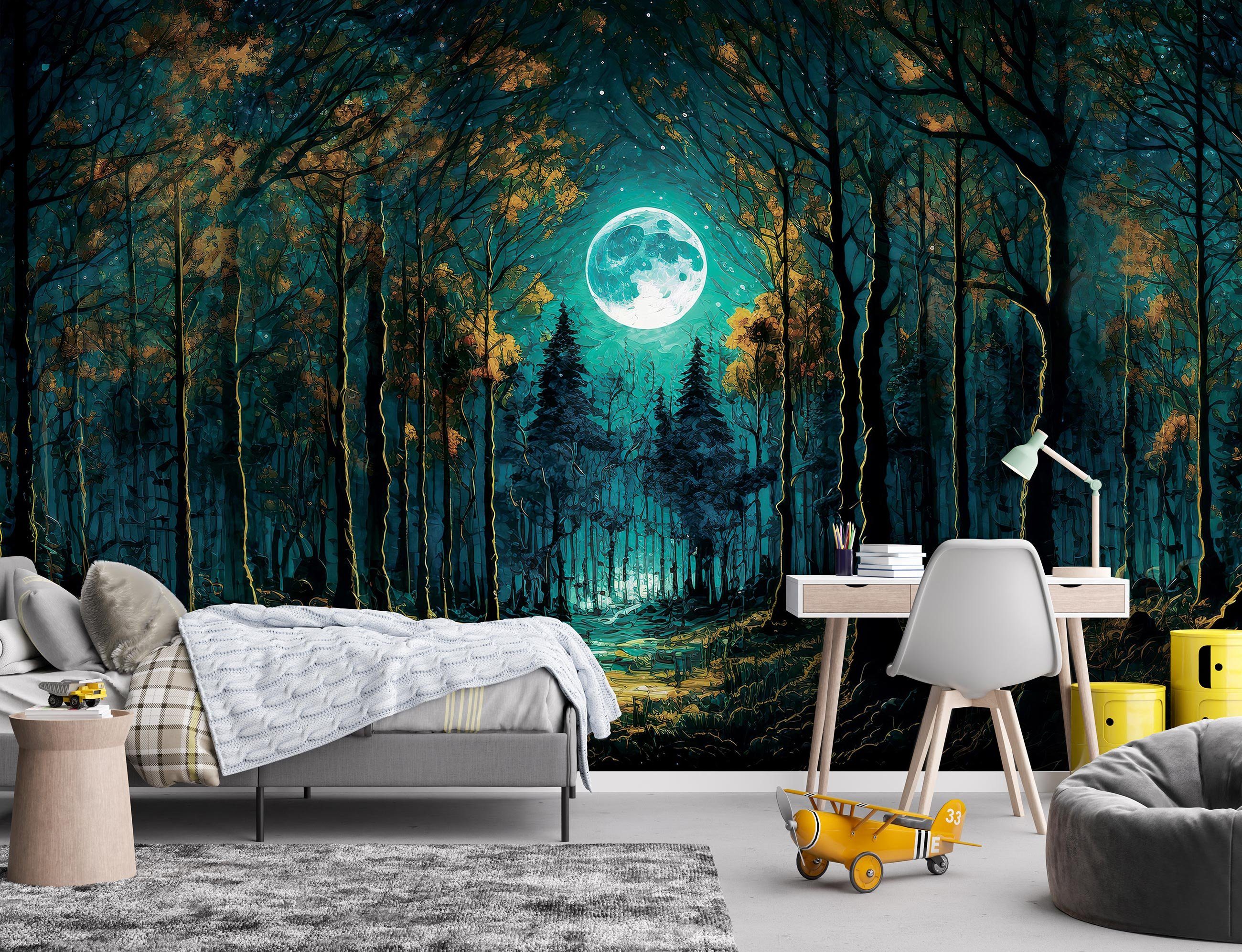 Wallarena Fototapete Kinderzimmer - Mehrfarbig - Kinder - Vlies - Kinderzimmer, glatt, 104x70cm