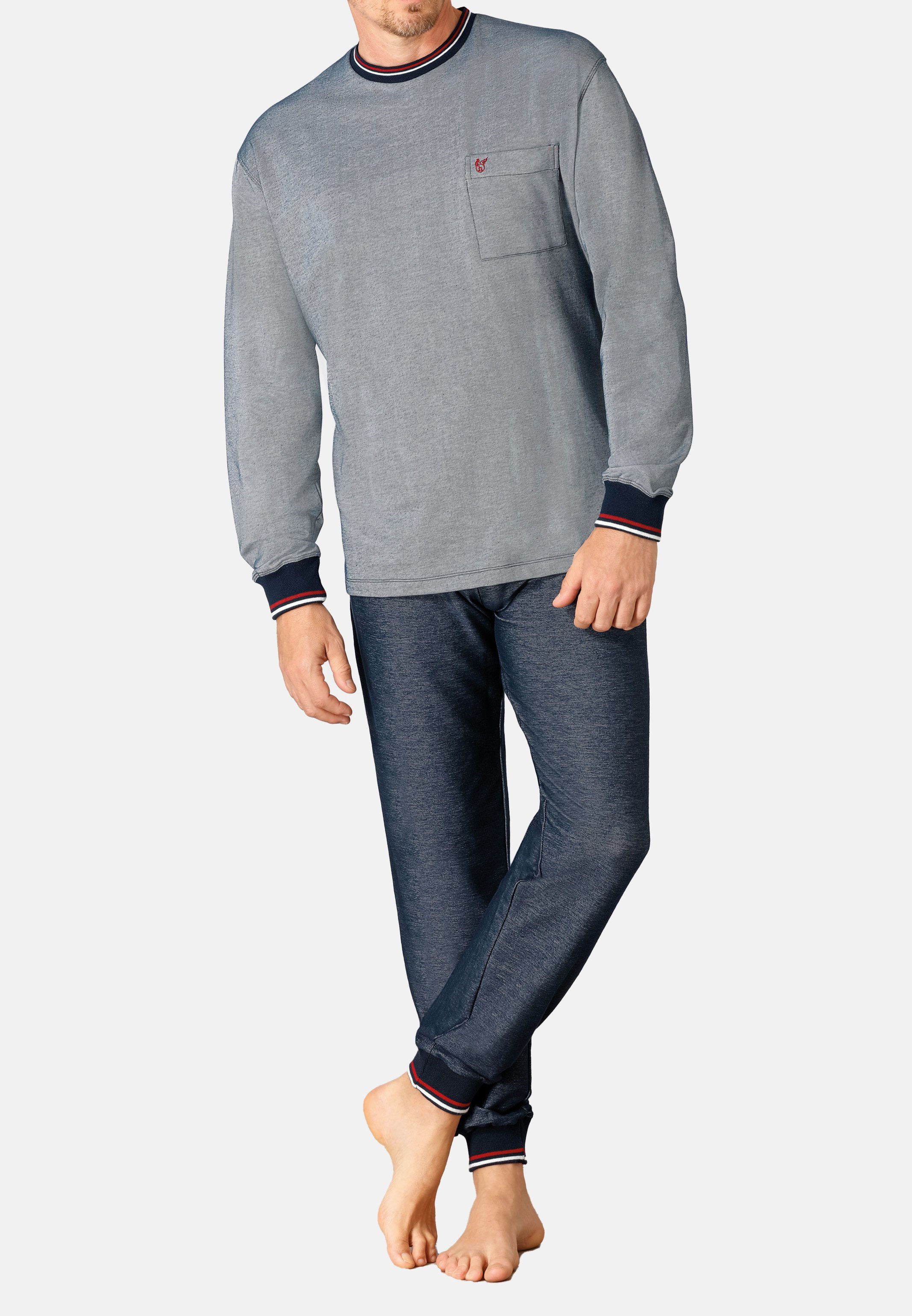 Hajo Pyjama Klima Light (Set, 2 tlg) Schlafanzug - Baumwolle - Atmungsaktiv