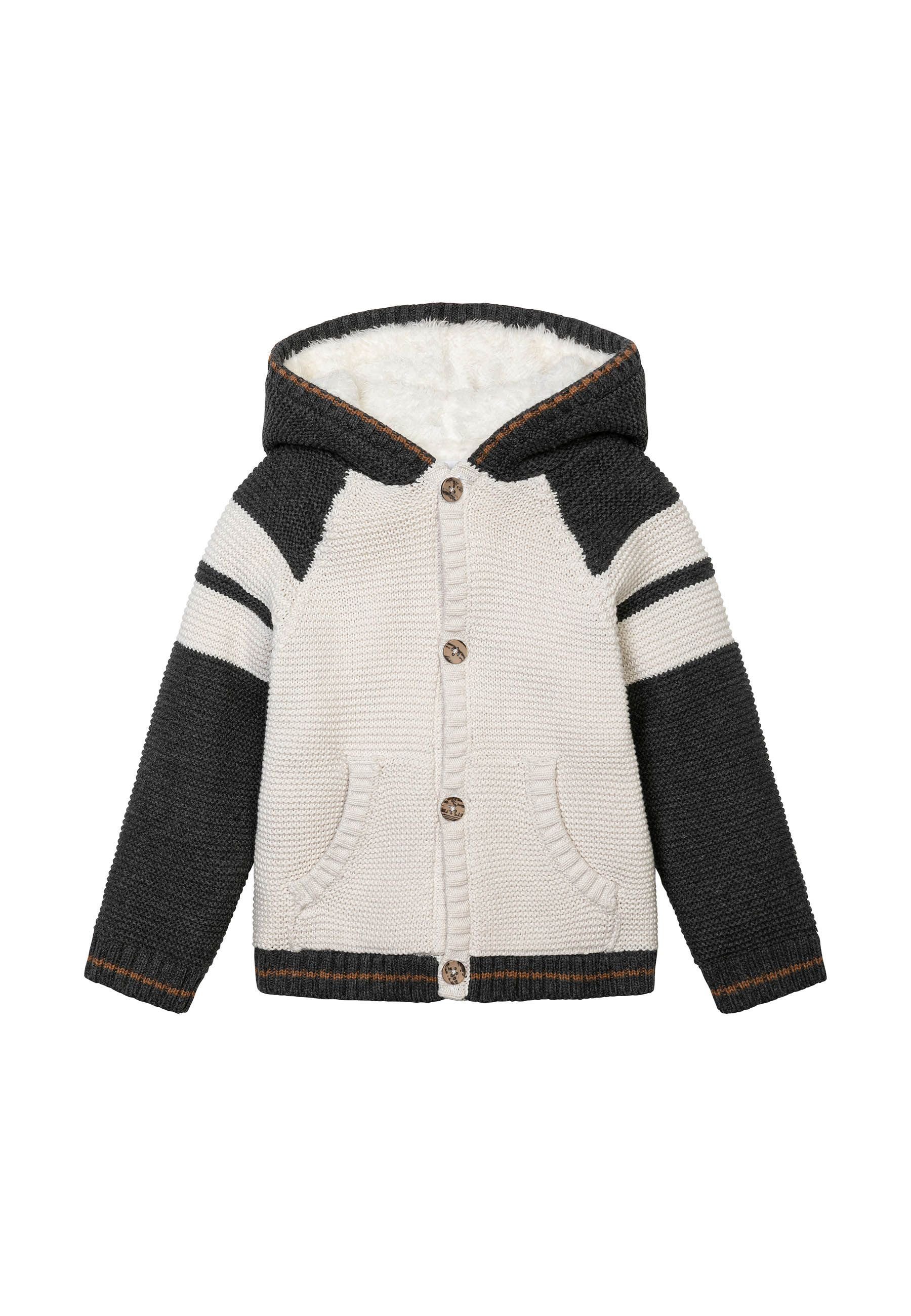 MINOTI Kapuzenstrickjacke Strickjacke mit Kapuze (3m-3y) | Cardigans