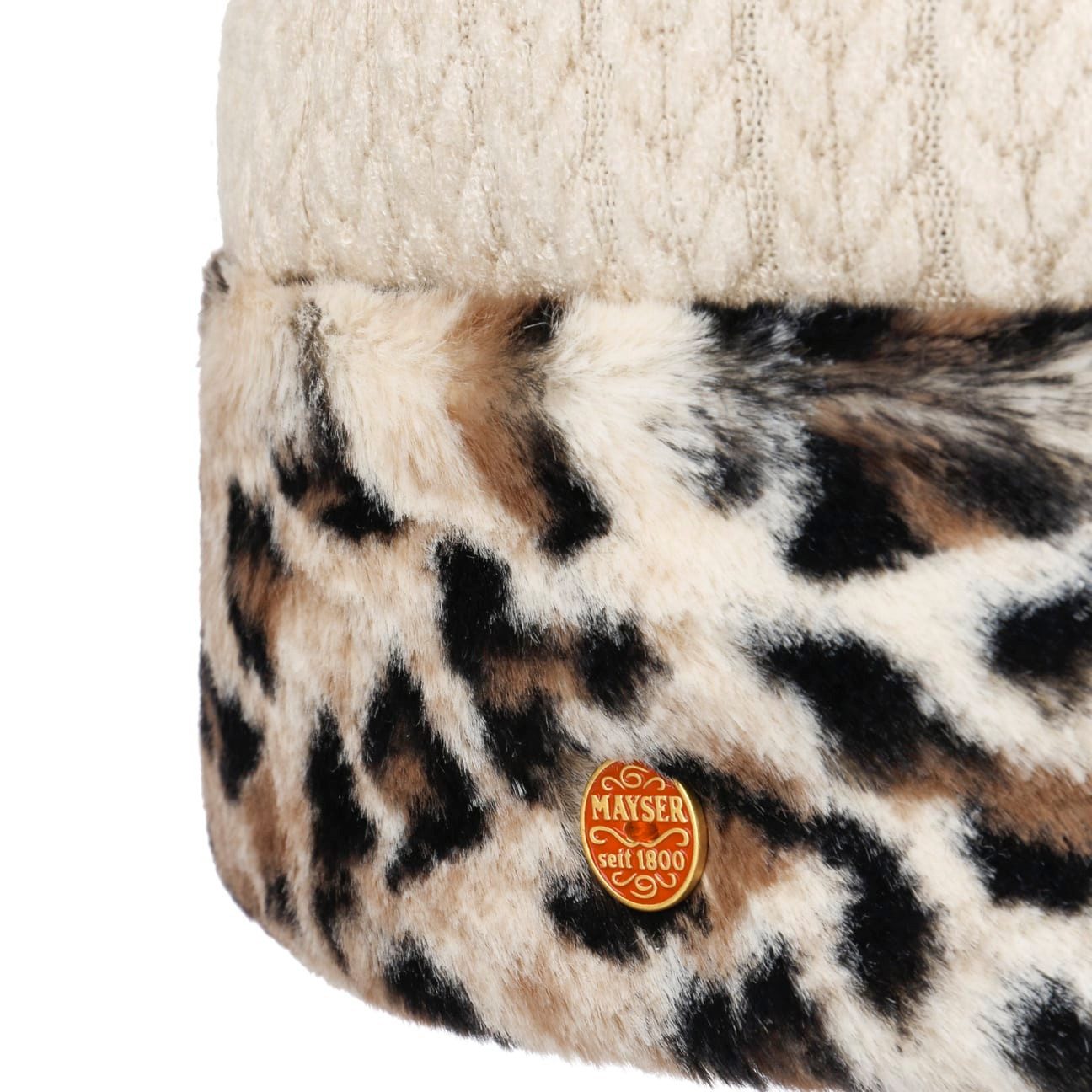 Mayser Beanie (1-St) Damenmütze mit Umschlag, Made in the EU