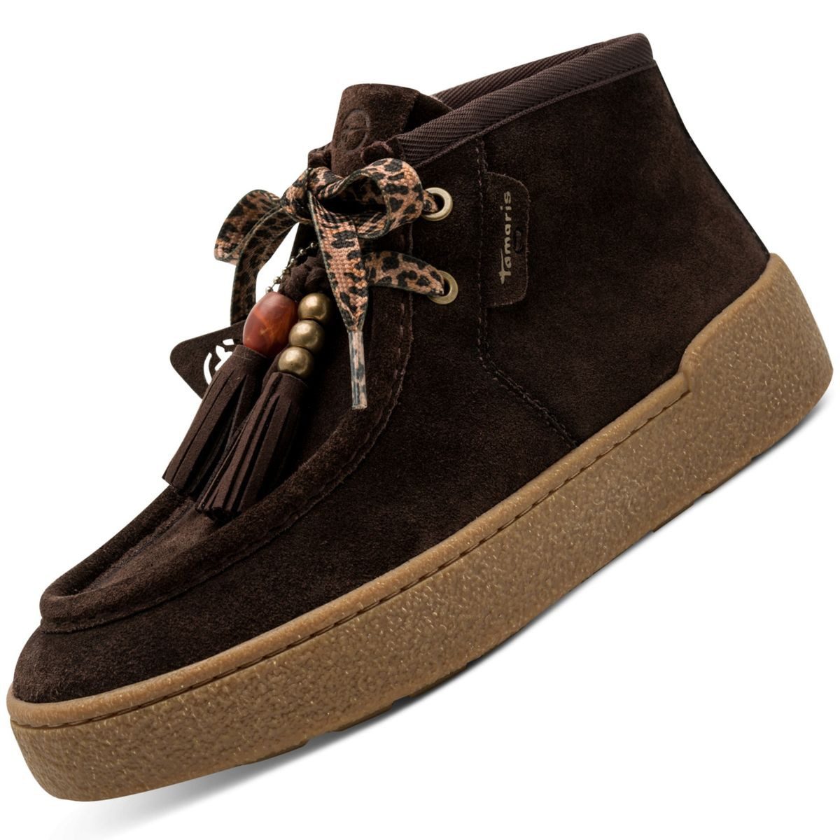 Tamaris 1-25406-47/304 Schnürschuh Modischer Schnür-Boot im Mokassin-Design