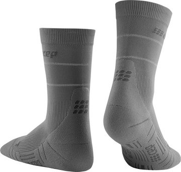 CEP Laufsocken CEP reflective mid cut socks, GREY