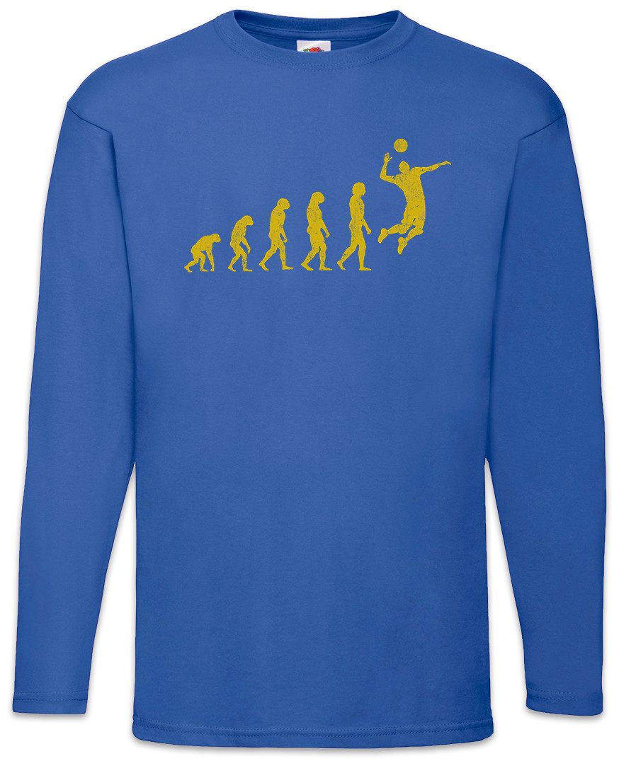 Urban Backwoods Langarmshirt Volleyball Evolution Langarm T-Shirt Volley Ball Beach Player Game (1-tlg) Team Aufschlag Serve Sport