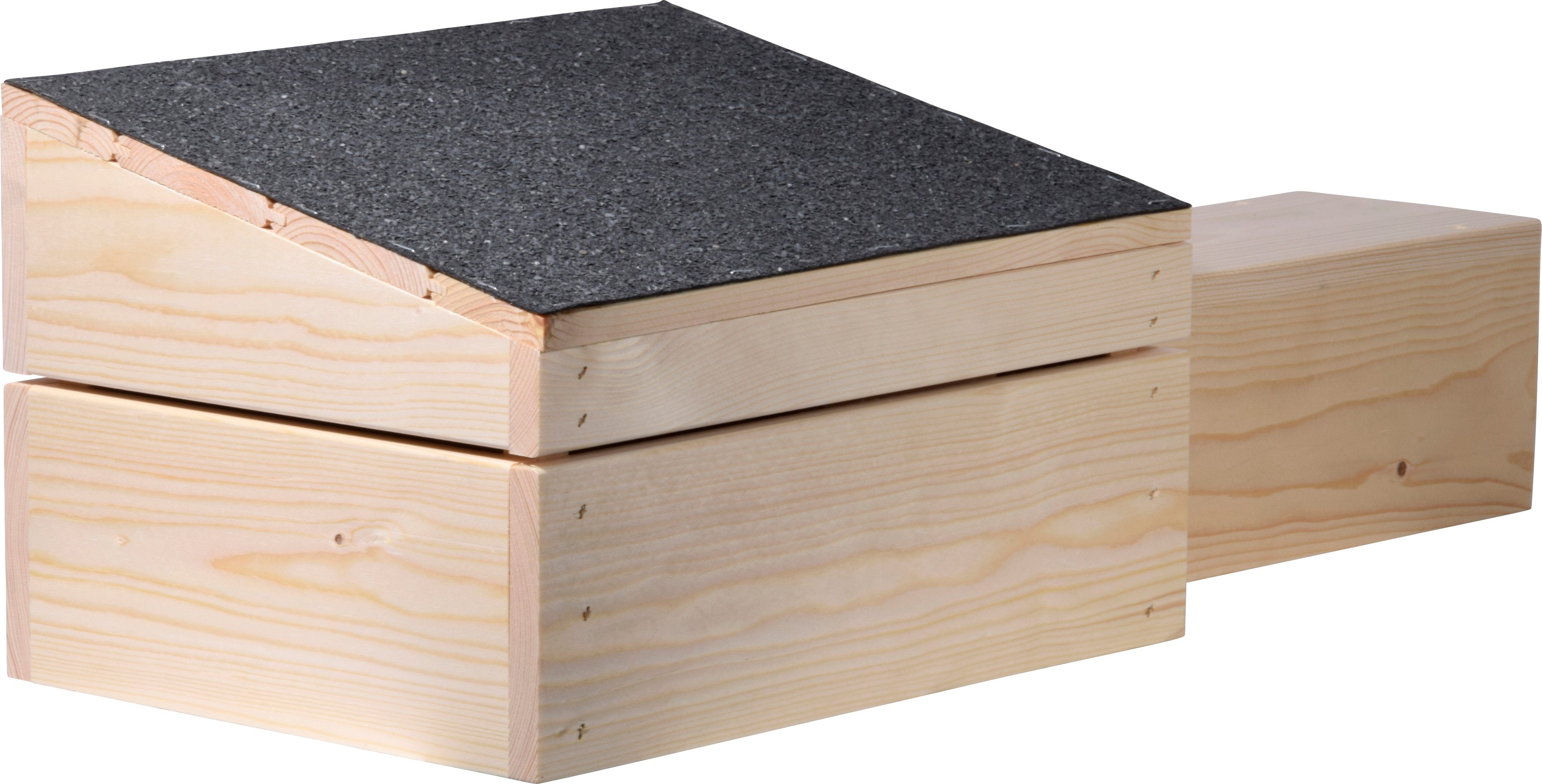 dobar Kleintierstall Igelhaus mit extra langem Eingang, Schwarz