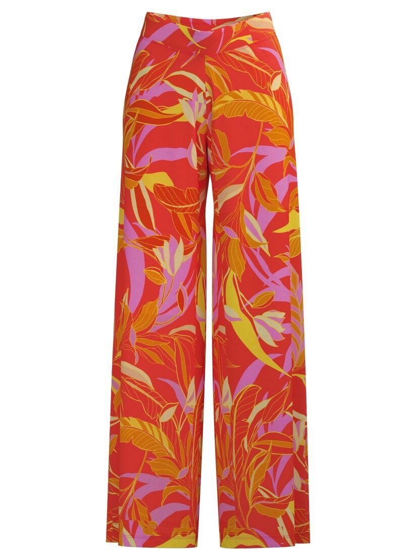 Jerseyhose TRIGEMA Leichte Hose mit Allover-Muster "Aloha"