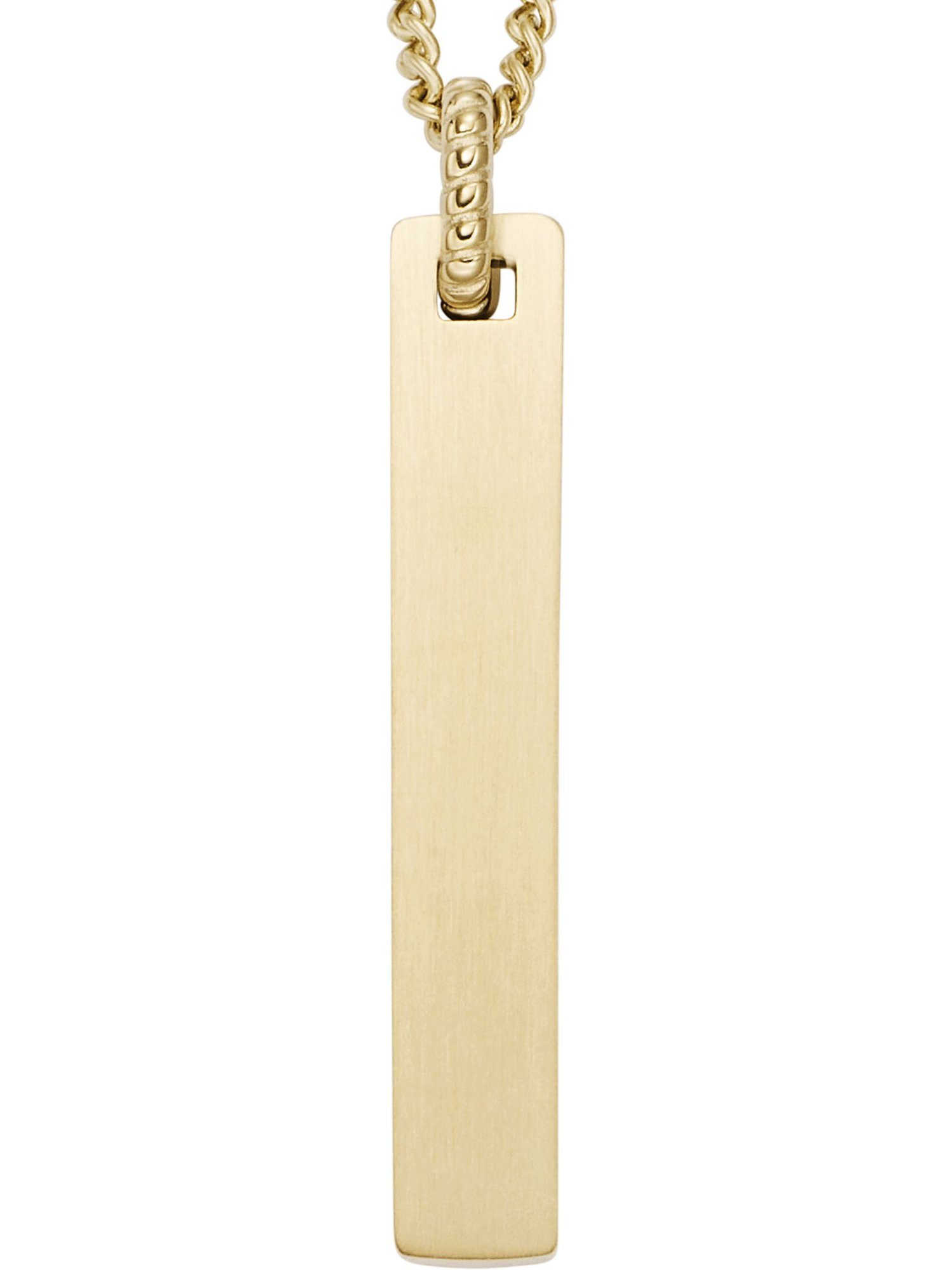 Collier Fossil Herren-Kette Edelstahl