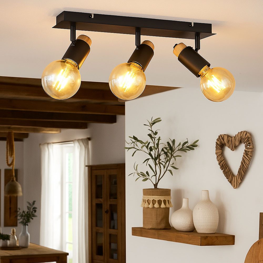 GLOBO LIGHTING LED Deckenspot, Leuchtmittel nicht inklusive, Deckenlampe Spotleuchte Wohnzimmerleuchte Strahler beweglich L 48,5 cm