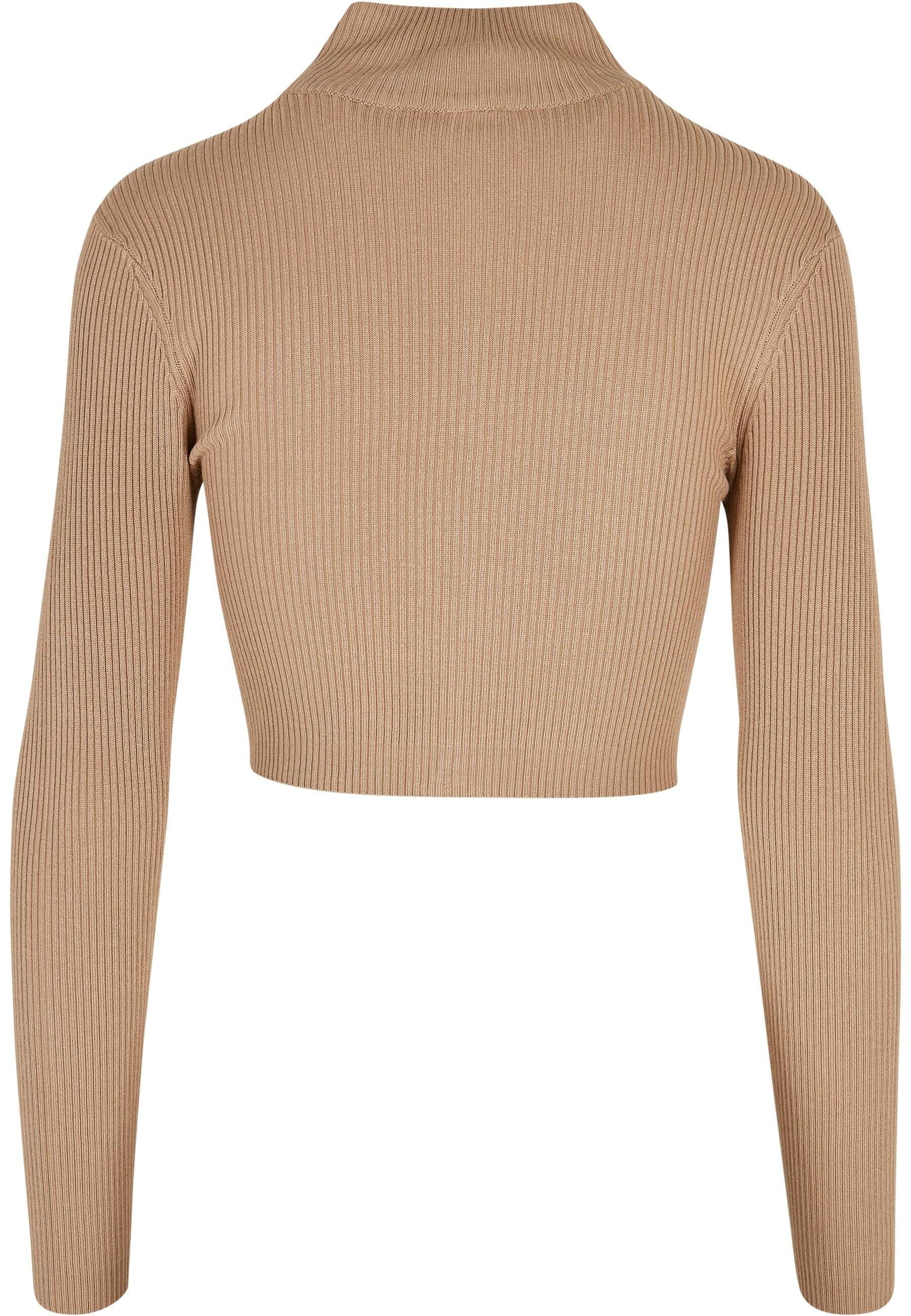 URBAN CLASSICS Cardigan Urban Classics Damen Ladies Cropped Rib Knit Zip Ca günstig online kaufen