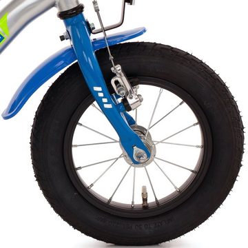Bachtenkirch Kinderfahrrad 12 zoll Polizei Fahrrad für Kinder ab 3 Jahre, mit Rücktrittbremse