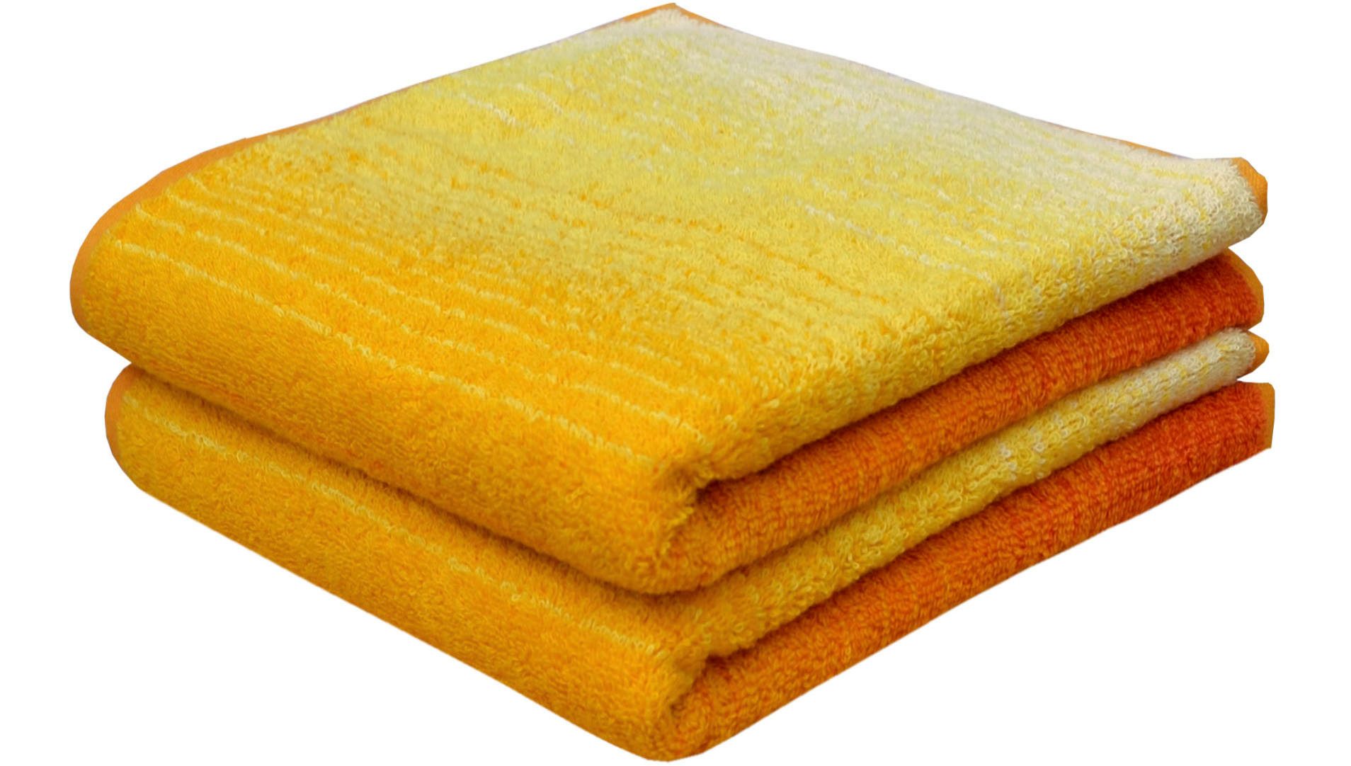 Dyckhoff Полотенца Colori, Walkfrottee (2-St), 2x Полотенца, aus 100% Bio Baumwolle, 450 g/m²