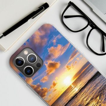 DeinDesign Handyhülle Meer Sonnenuntergang Strand Strand, Apple iPhone 12 Pro Silikon Hülle Bumper Case Handy Schutzhülle