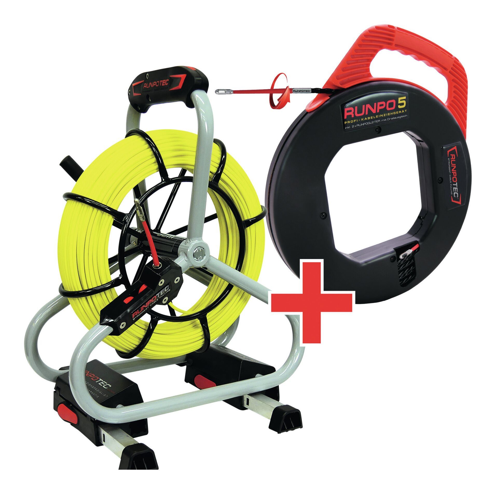 RUNPOTEC Montagewerkzeug, (8-tlg), Kabeleinzug-Set Runpo5+Profiset